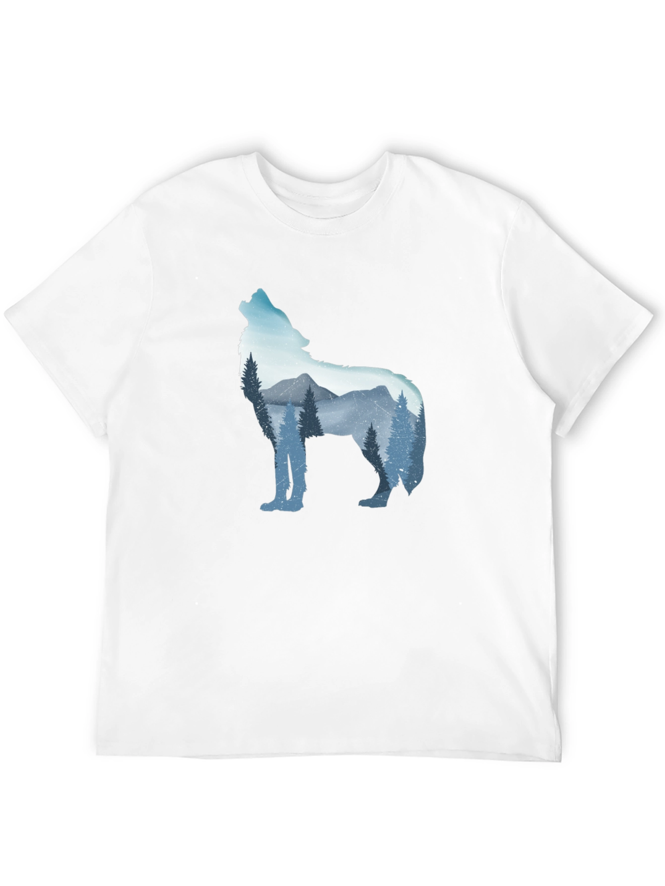 Wolf Mountain Graphic Tee - Mens Black T-Shirt