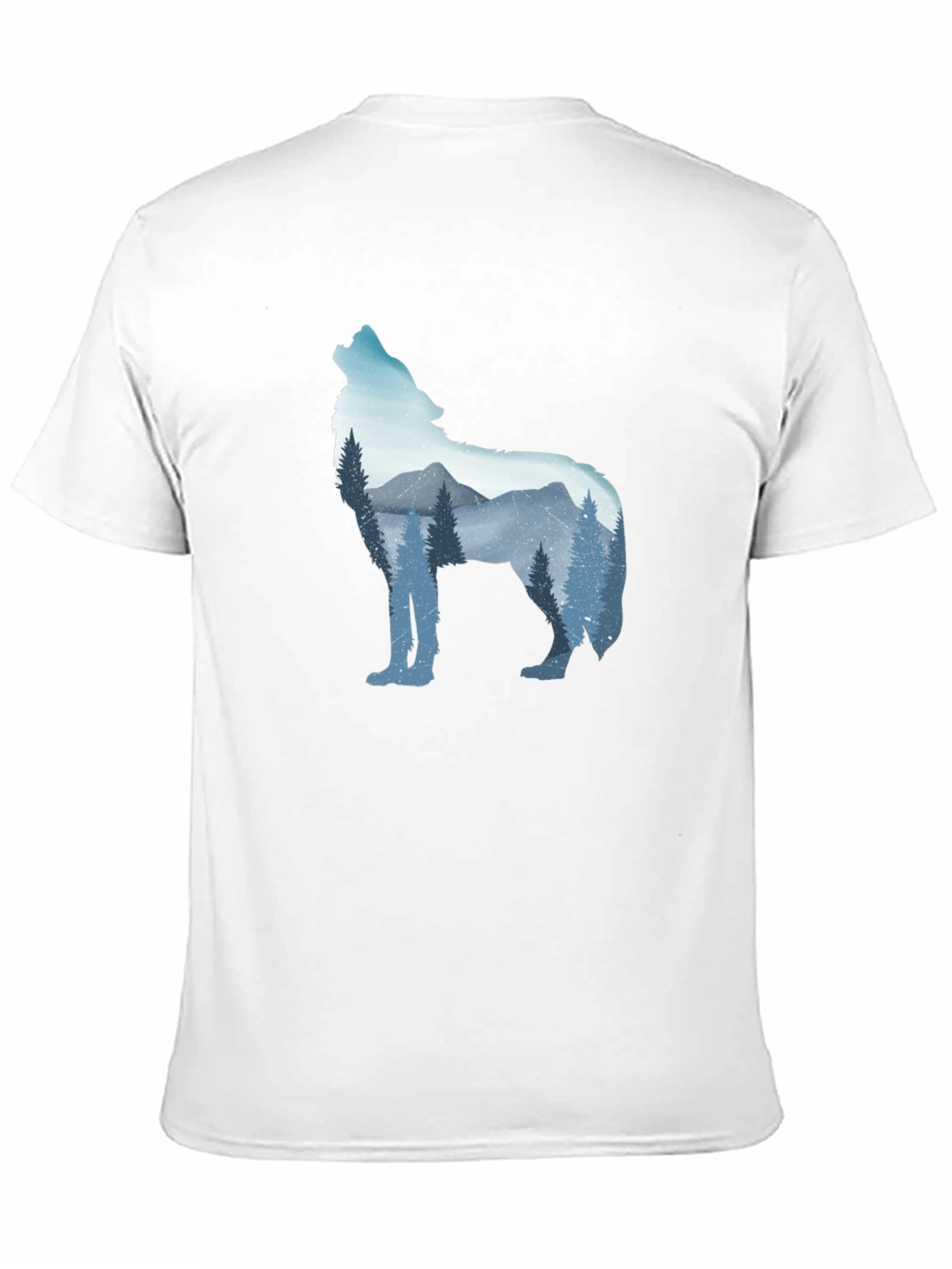 Wolf Mountain Graphic Tee - Mens Black T-Shirt