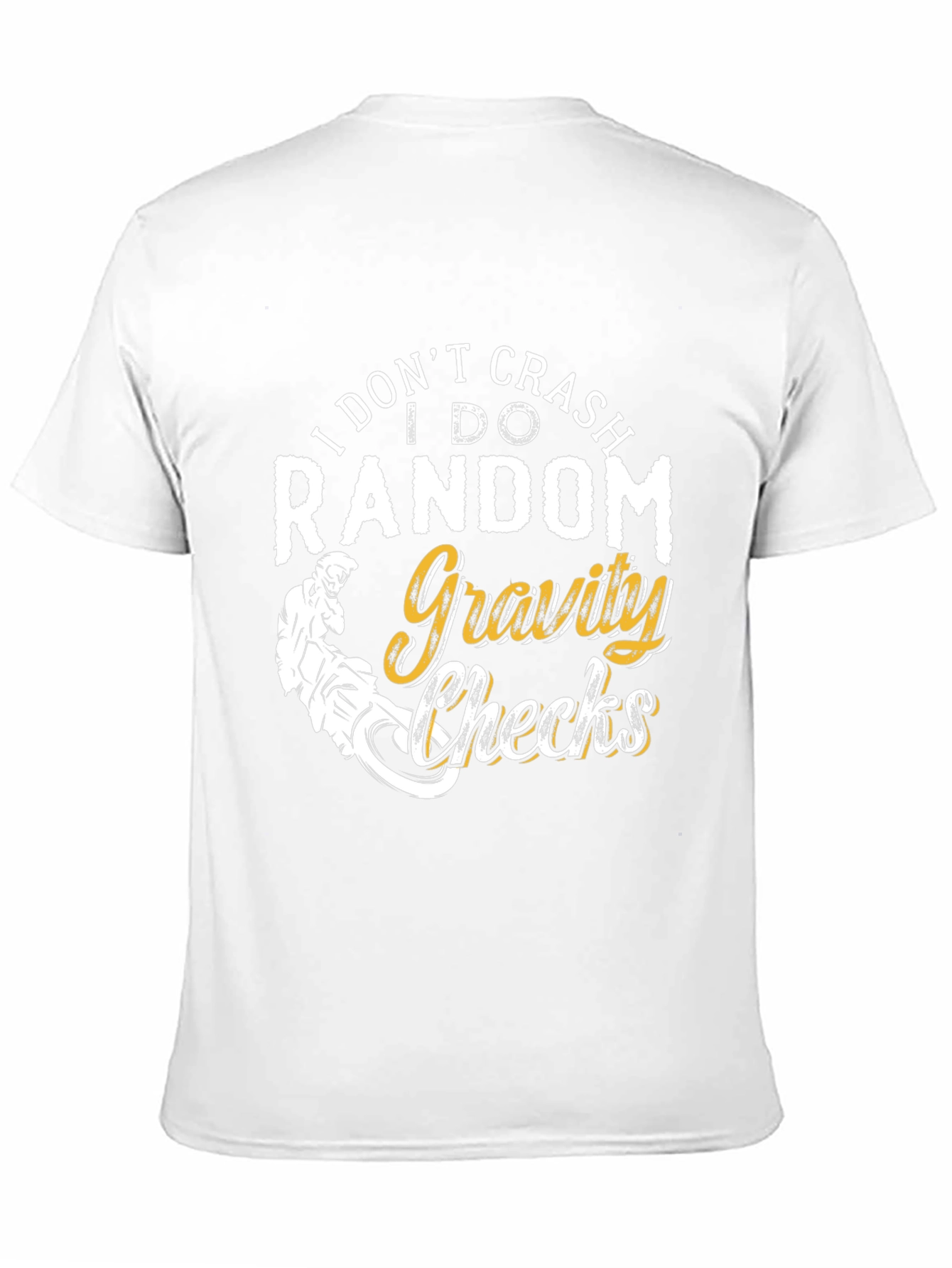 Random Gravity Checks Graphic Tee - Black