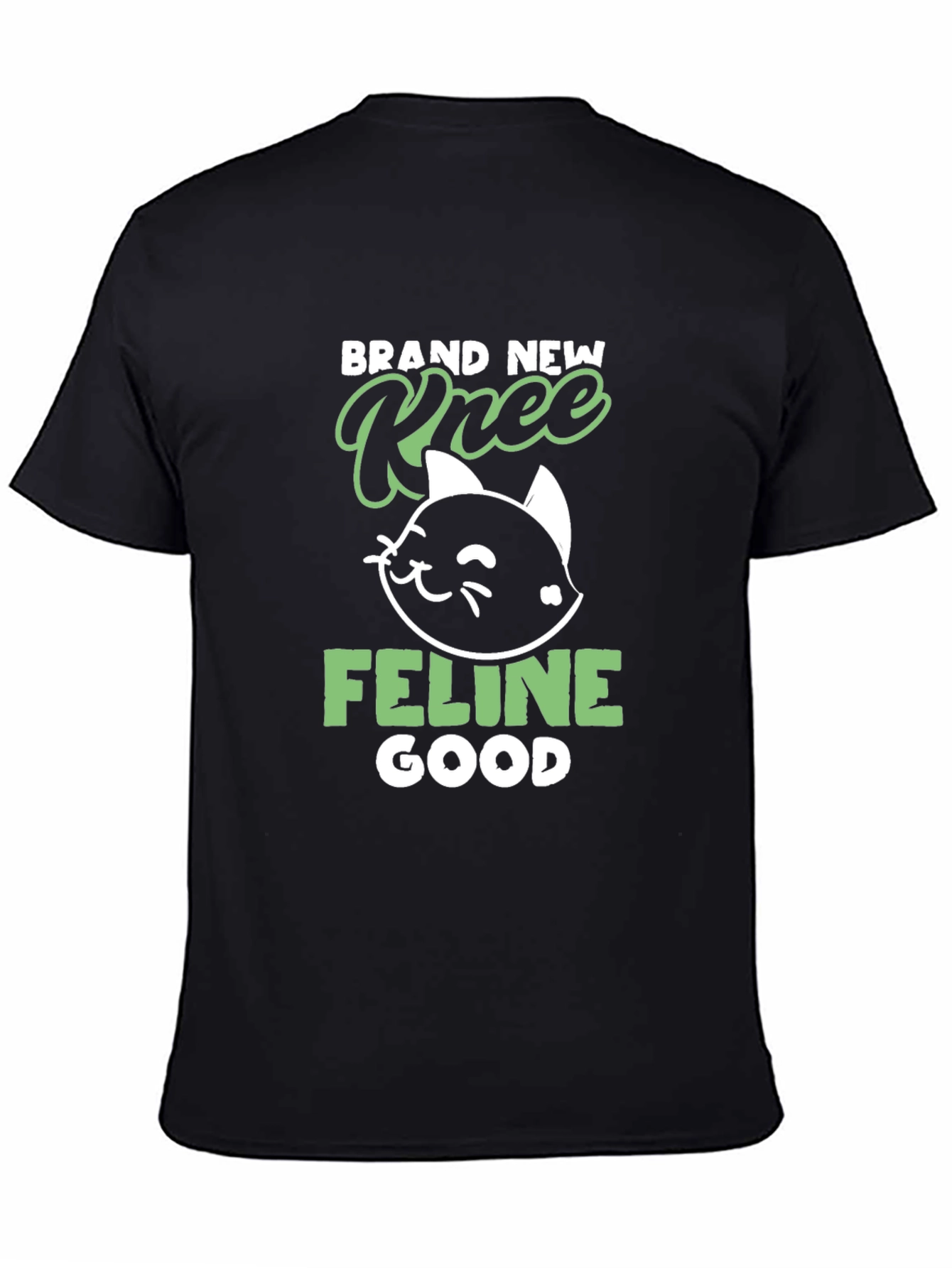 Brand New Knee Feline Good Black T-Shirt