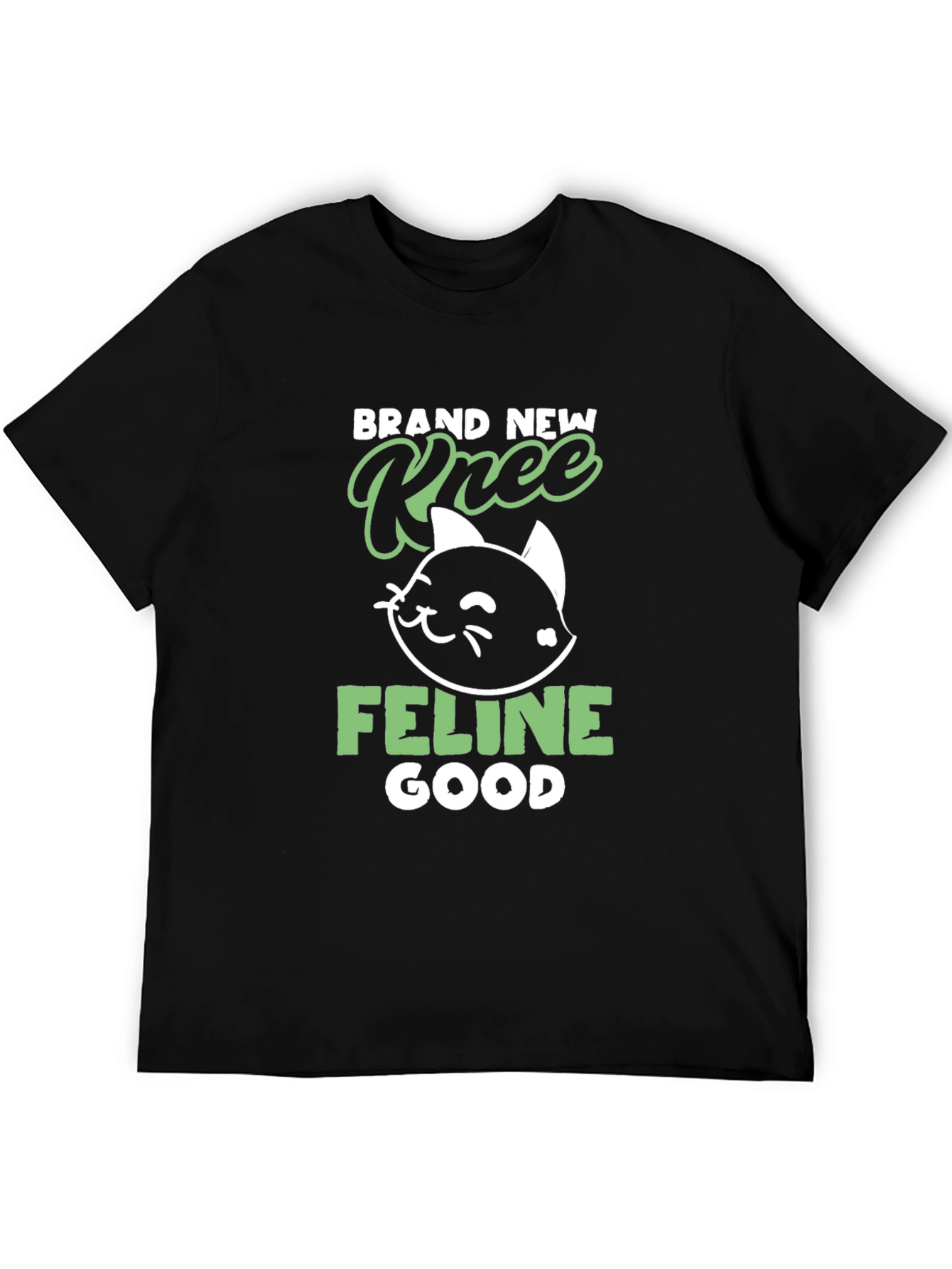 Brand New Knee Feline Good Black T-Shirt