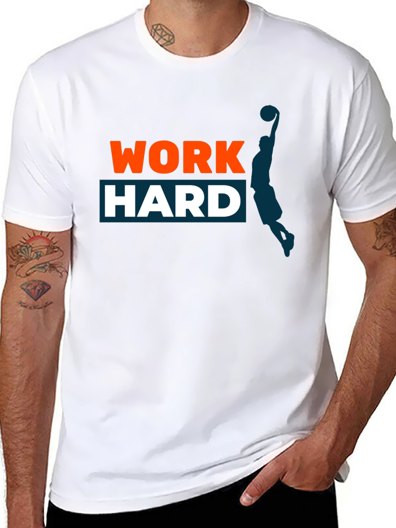 Work Hard T-Shirt - Motivational Graphic Tee