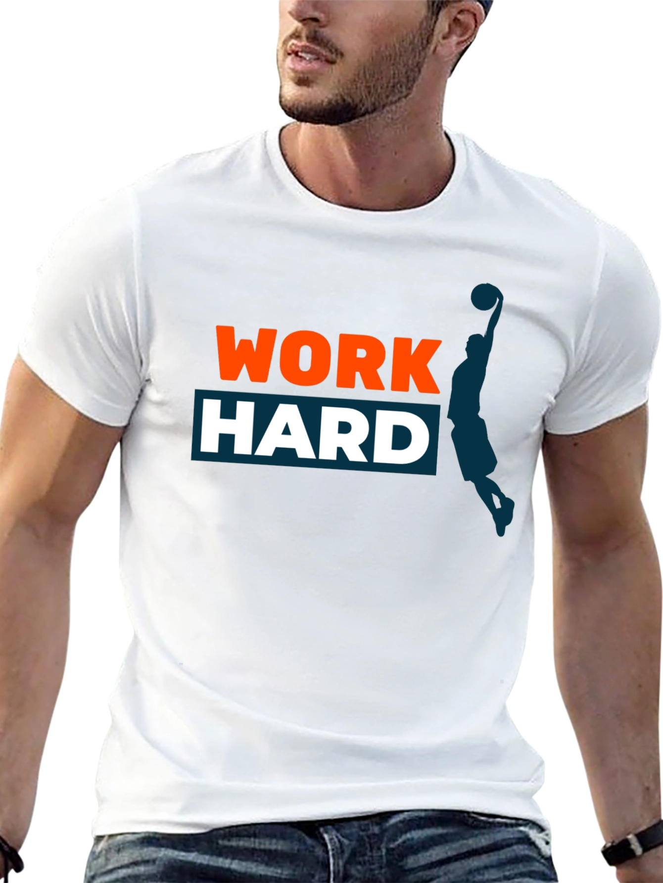 Work Hard T-Shirt - Motivational Graphic Tee