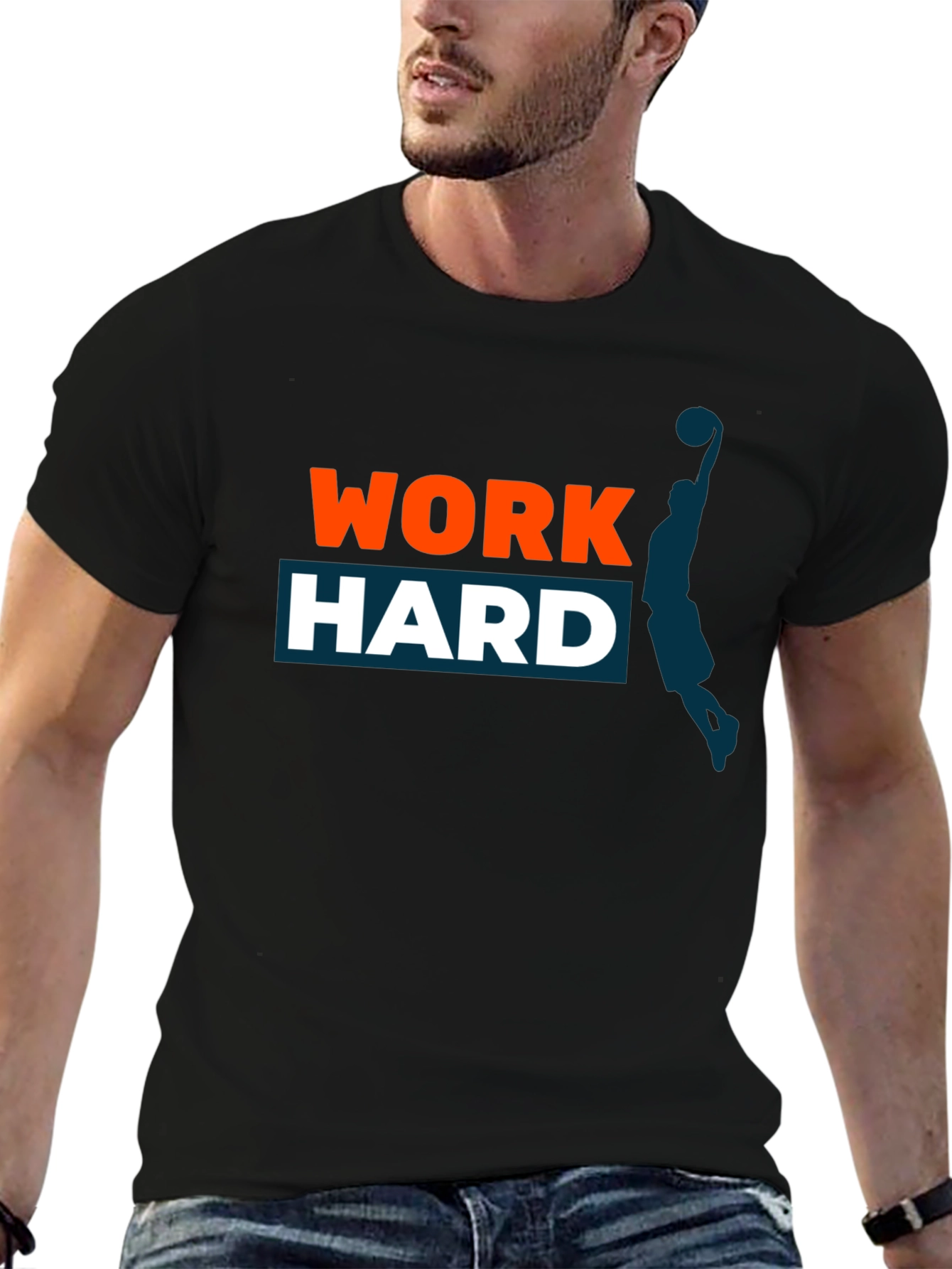 Work Hard T-Shirt - Motivational Graphic Tee