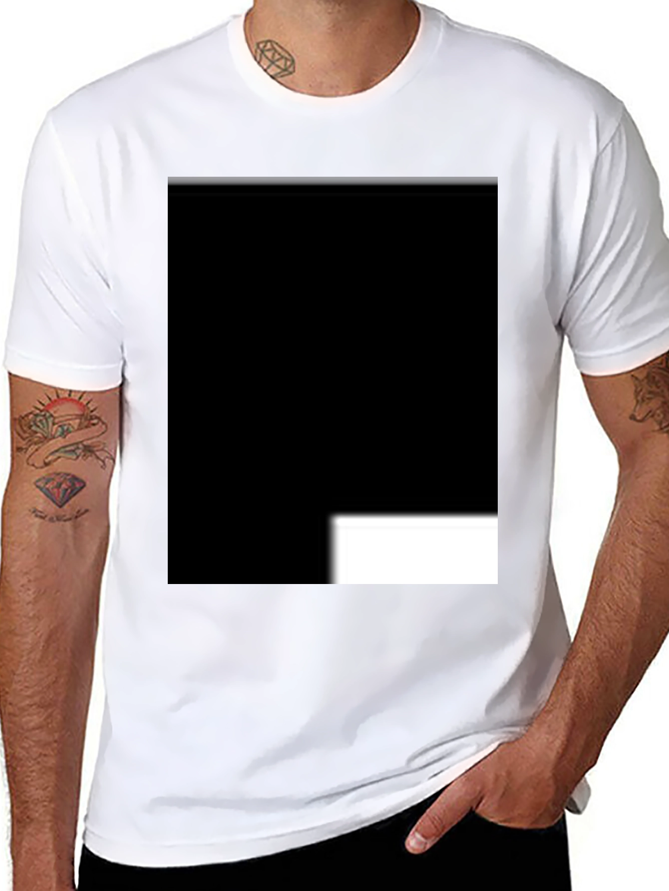 Stylish Black Casual T-Shirt