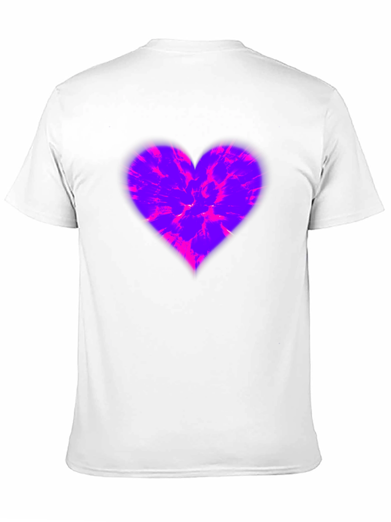 Heart Burst Graphic Tee - Stylish Mens Black T-Shirt