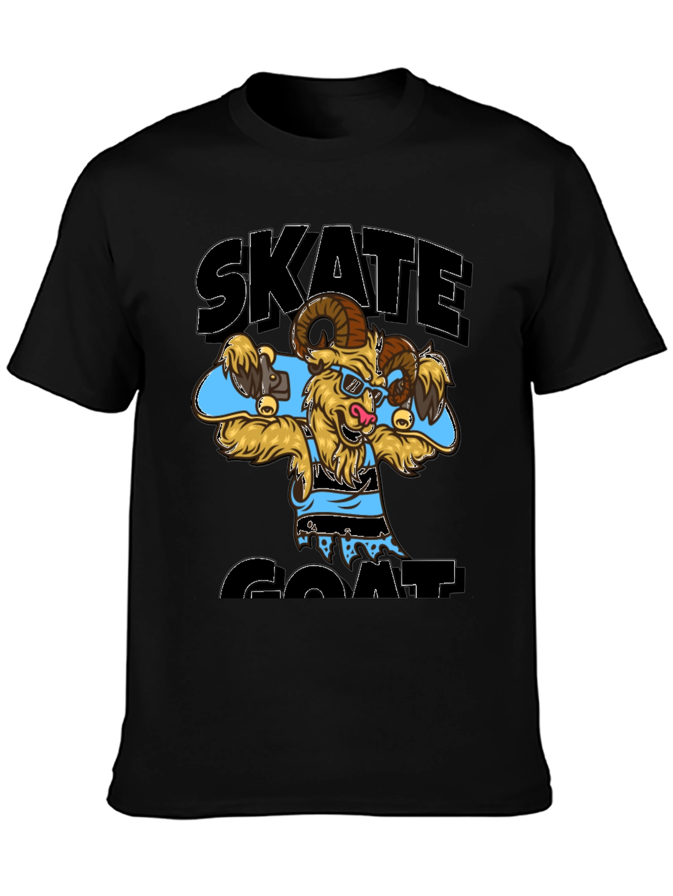 Skate Goat Graphic Tee - Cool & Casual