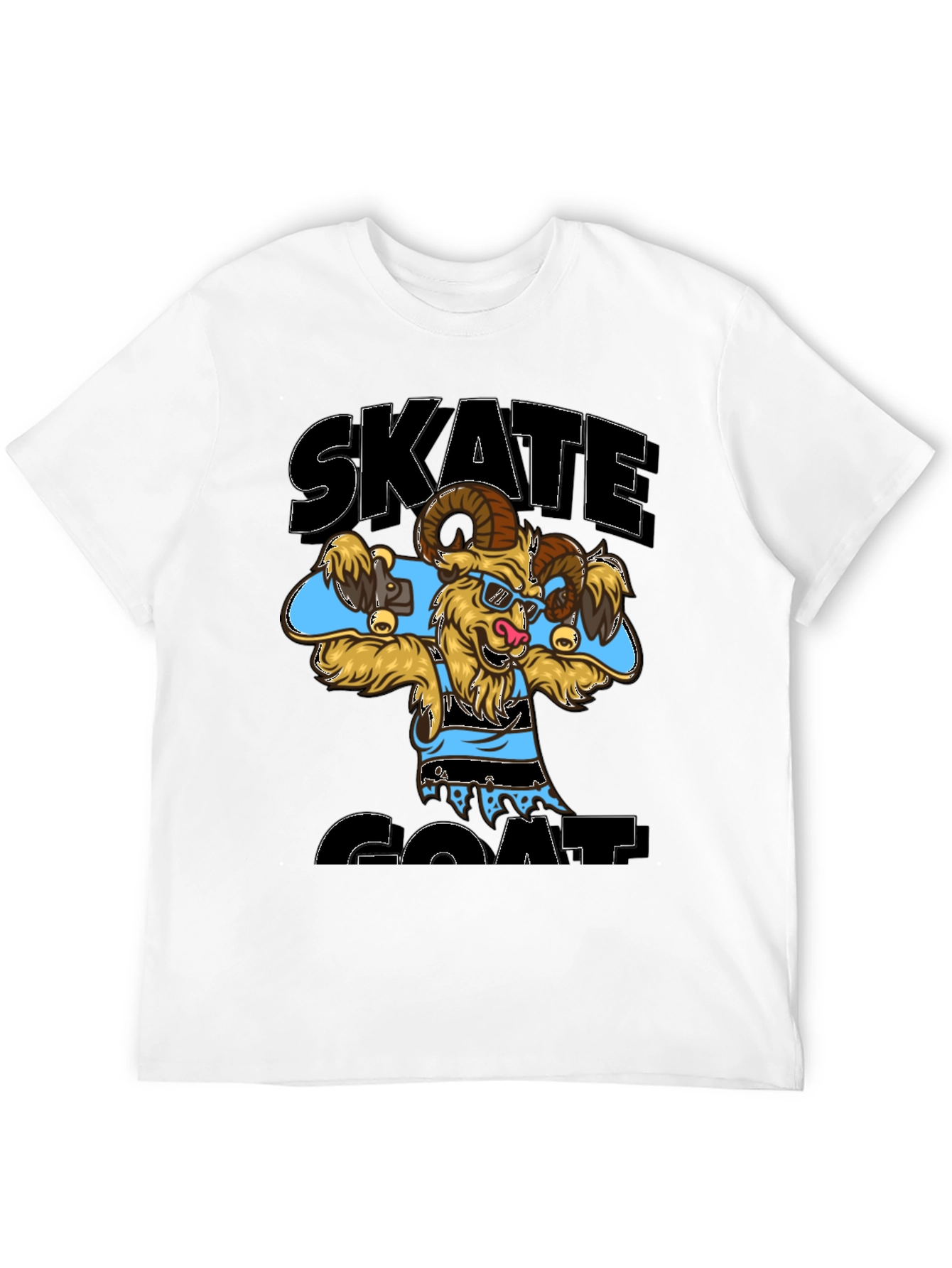 Skate Goat Graphic Tee - Cool & Casual