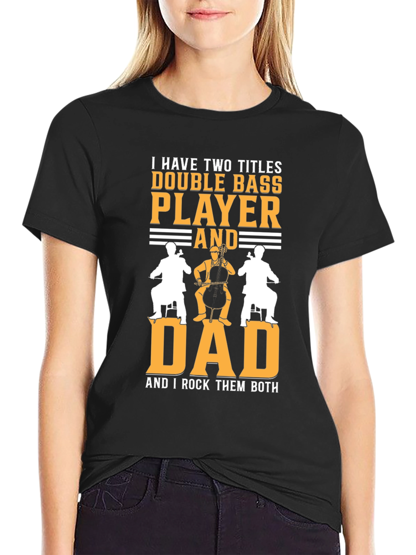 Double Bass Player Dad T-Shirt