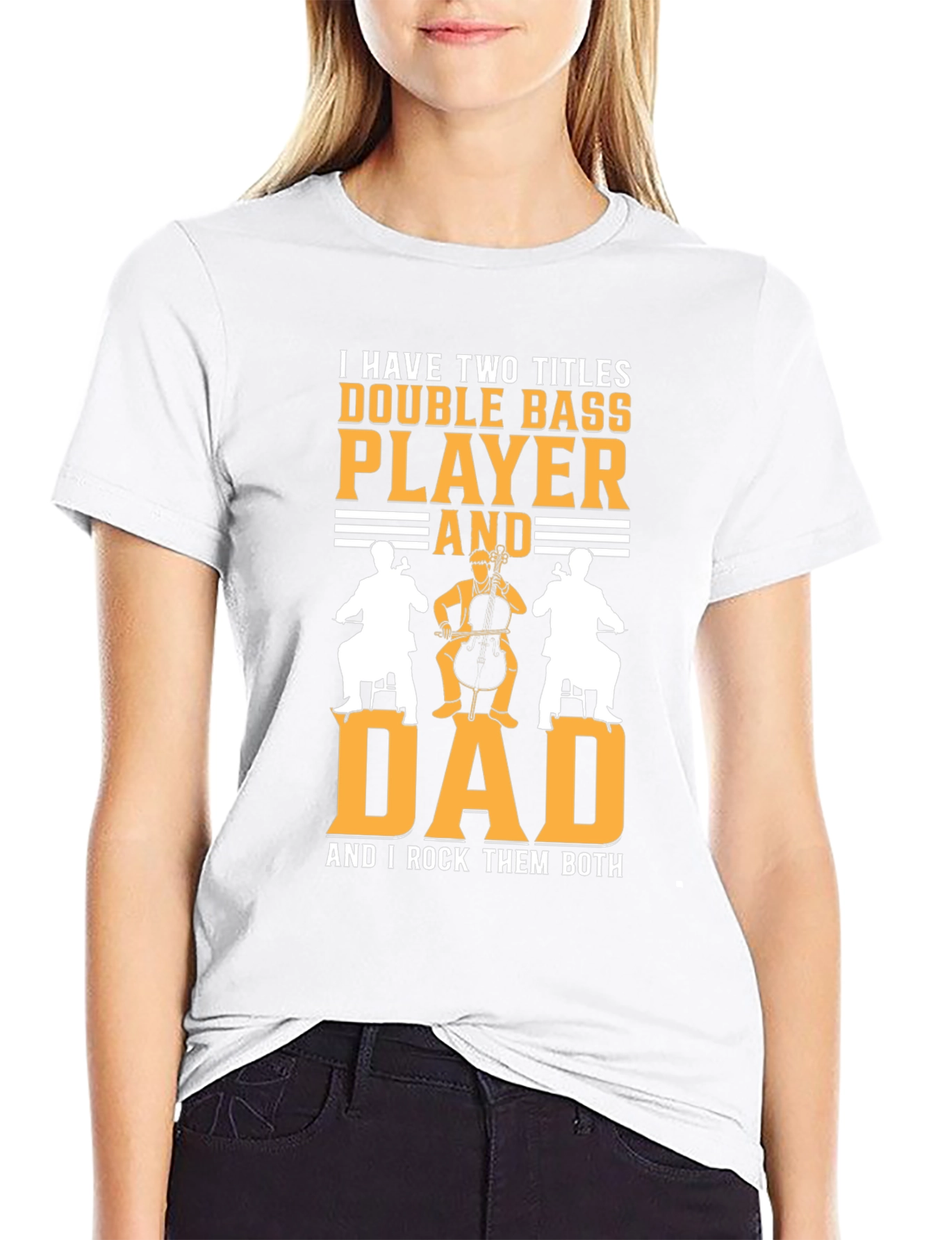 Double Bass Player Dad T-Shirt