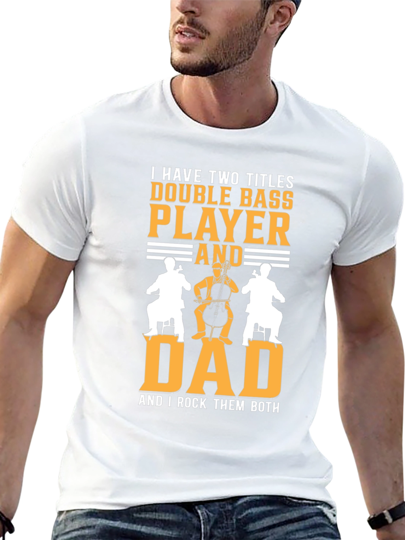 Double Bass Player Dad T-Shirt
