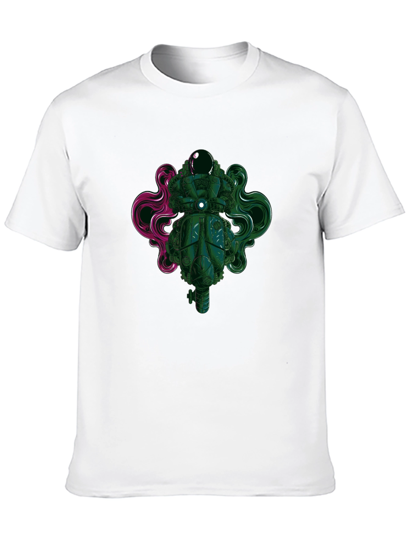 Astronaut Graphic Print Black T-Shirt