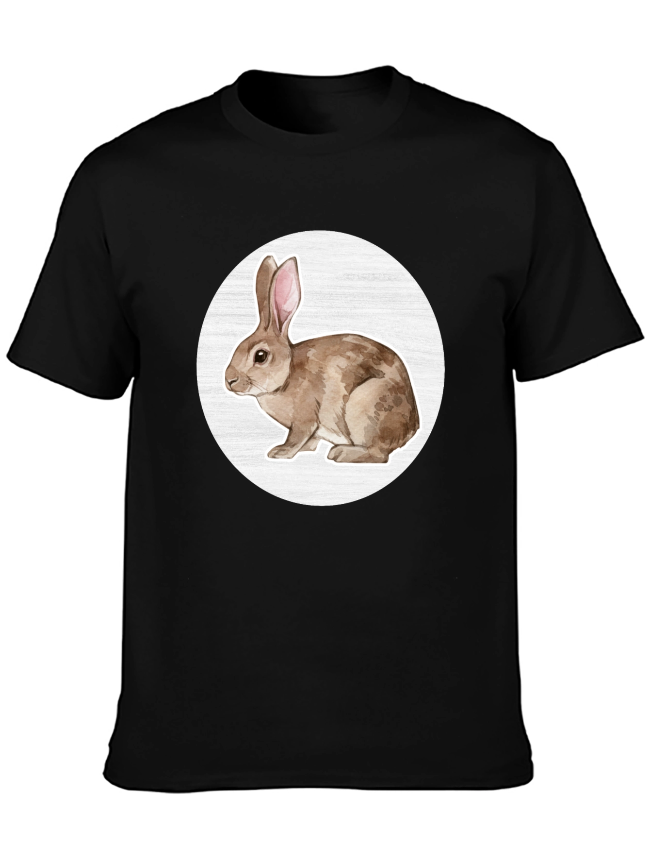 Rabbit Graphic Tee - Mens Black T-Shirt