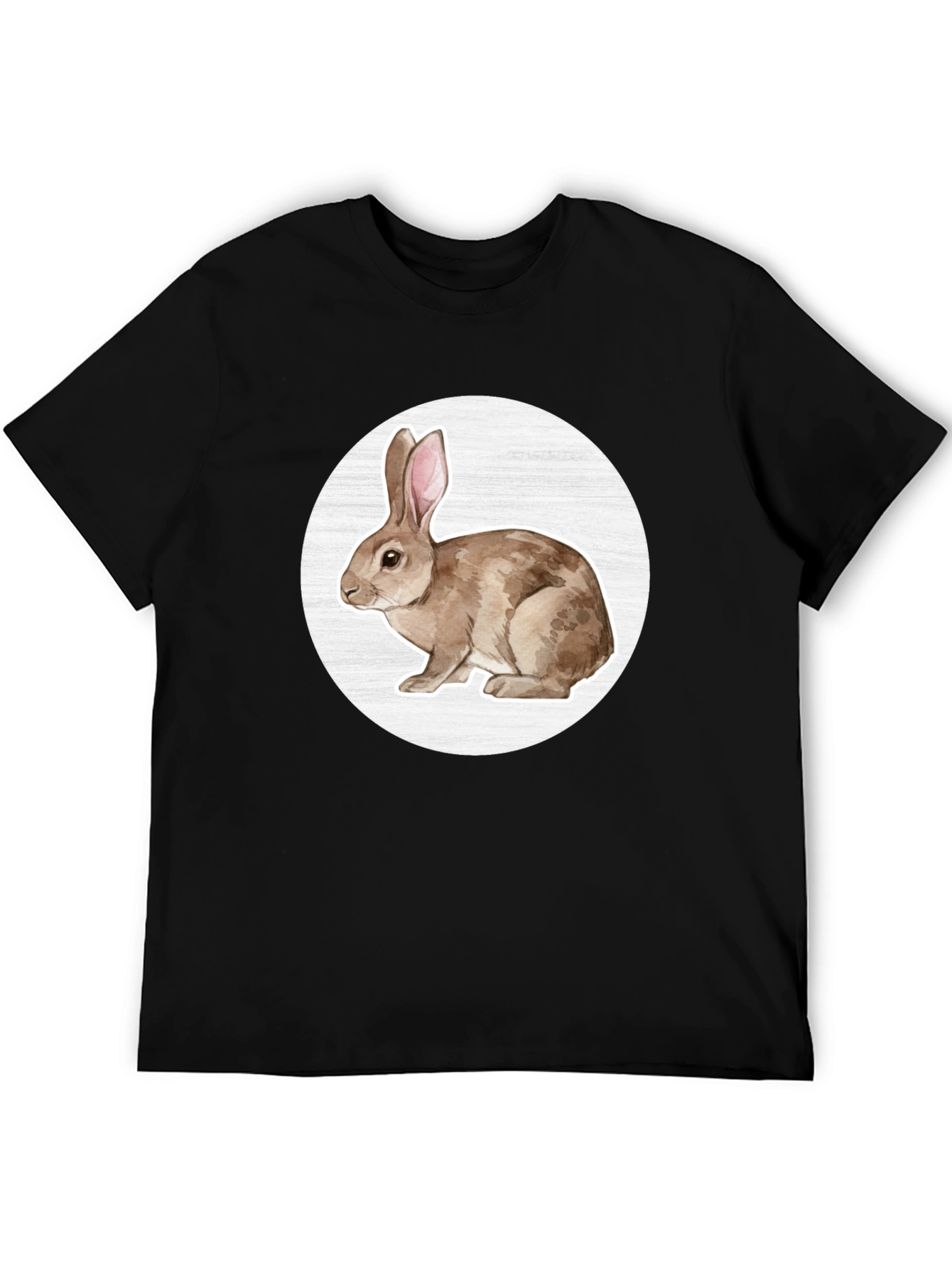 Rabbit Graphic Tee - Mens Black T-Shirt