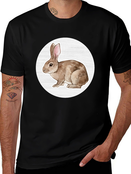 Rabbit Graphic Tee - Mens Black T-Shirt