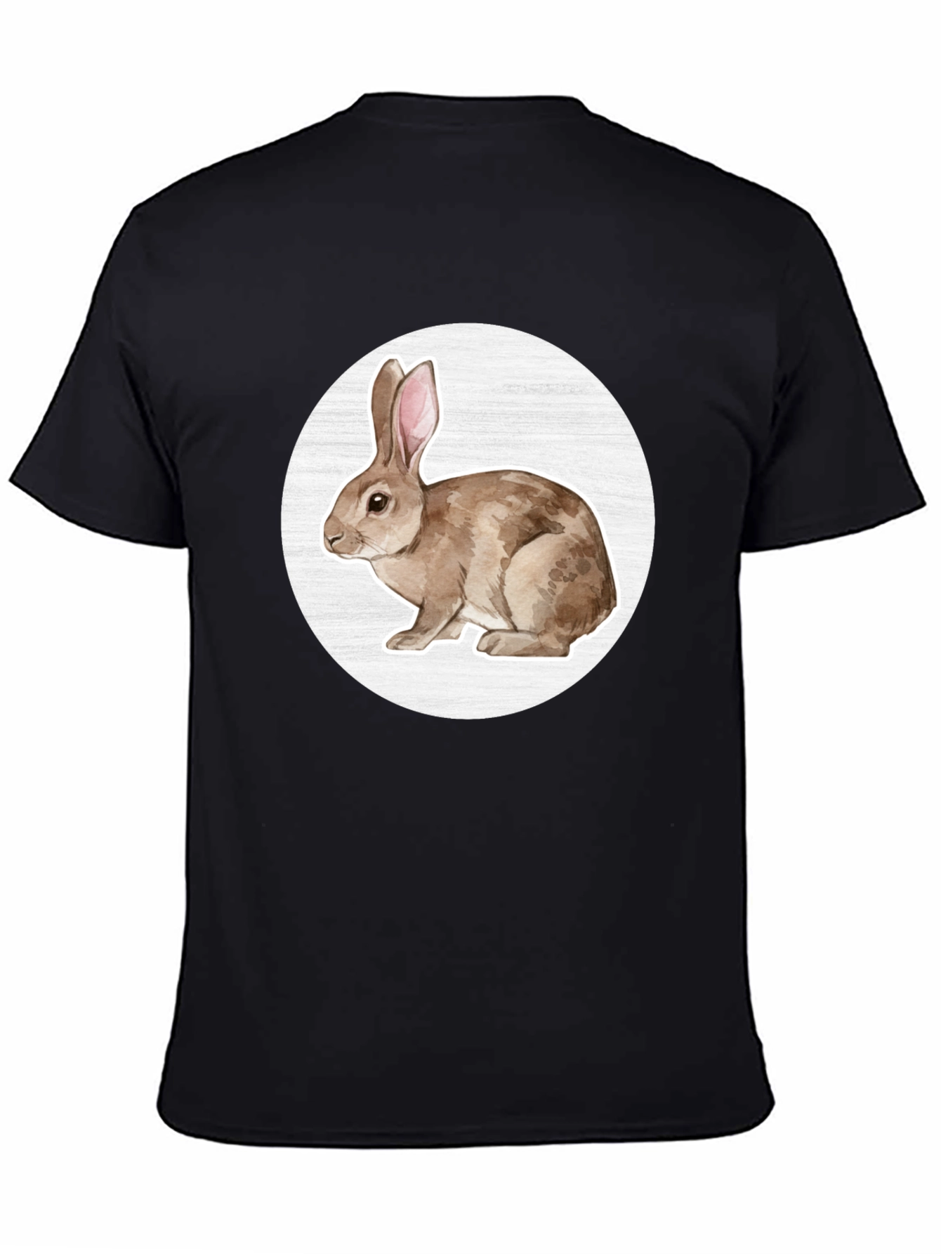 Rabbit Graphic Tee - Mens Black T-Shirt