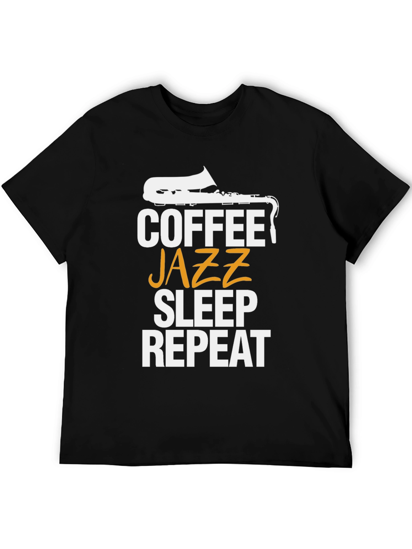 Coffee Jazz Sleep Repeat Graphic Tee