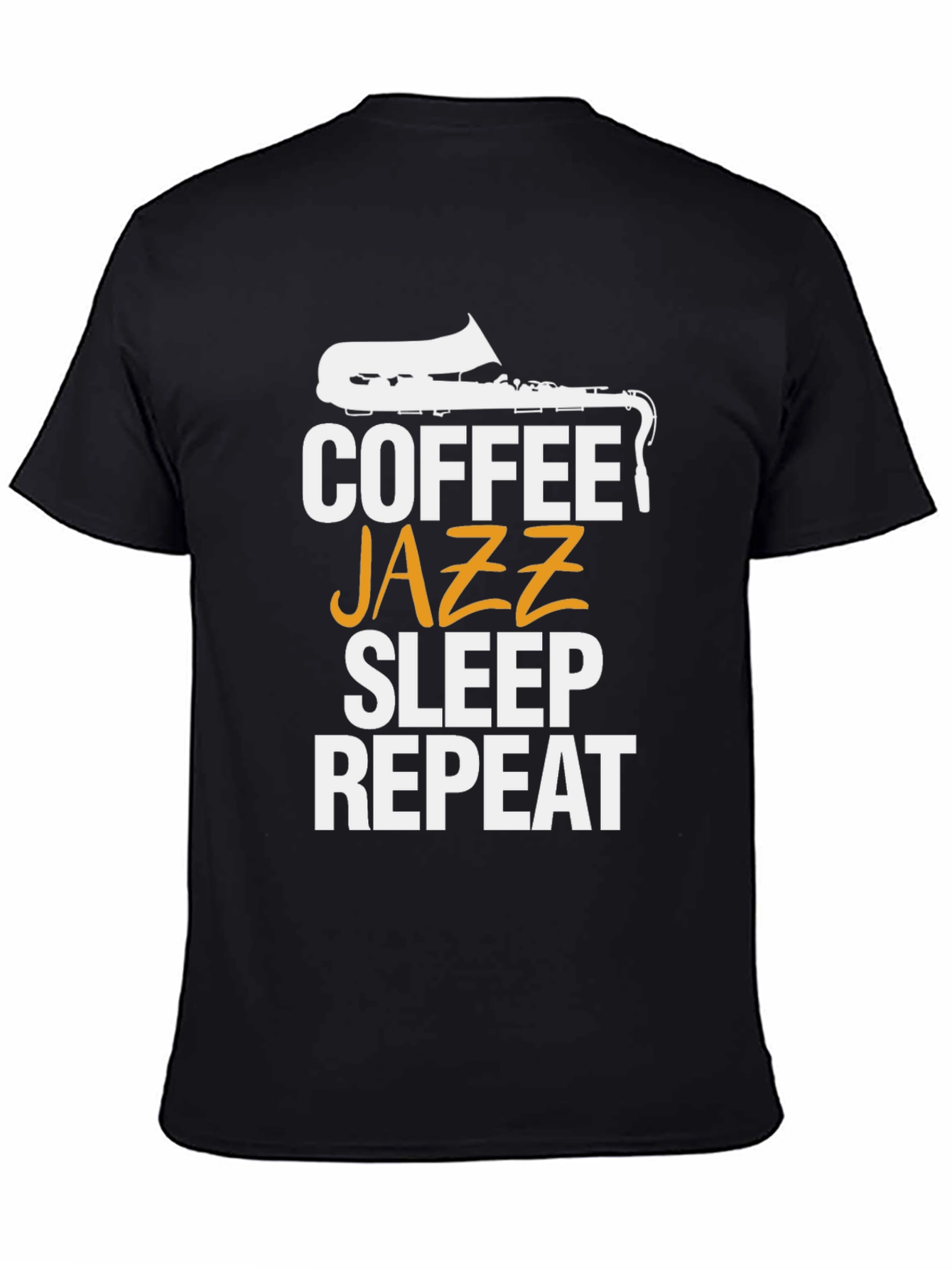 Coffee Jazz Sleep Repeat Graphic Tee