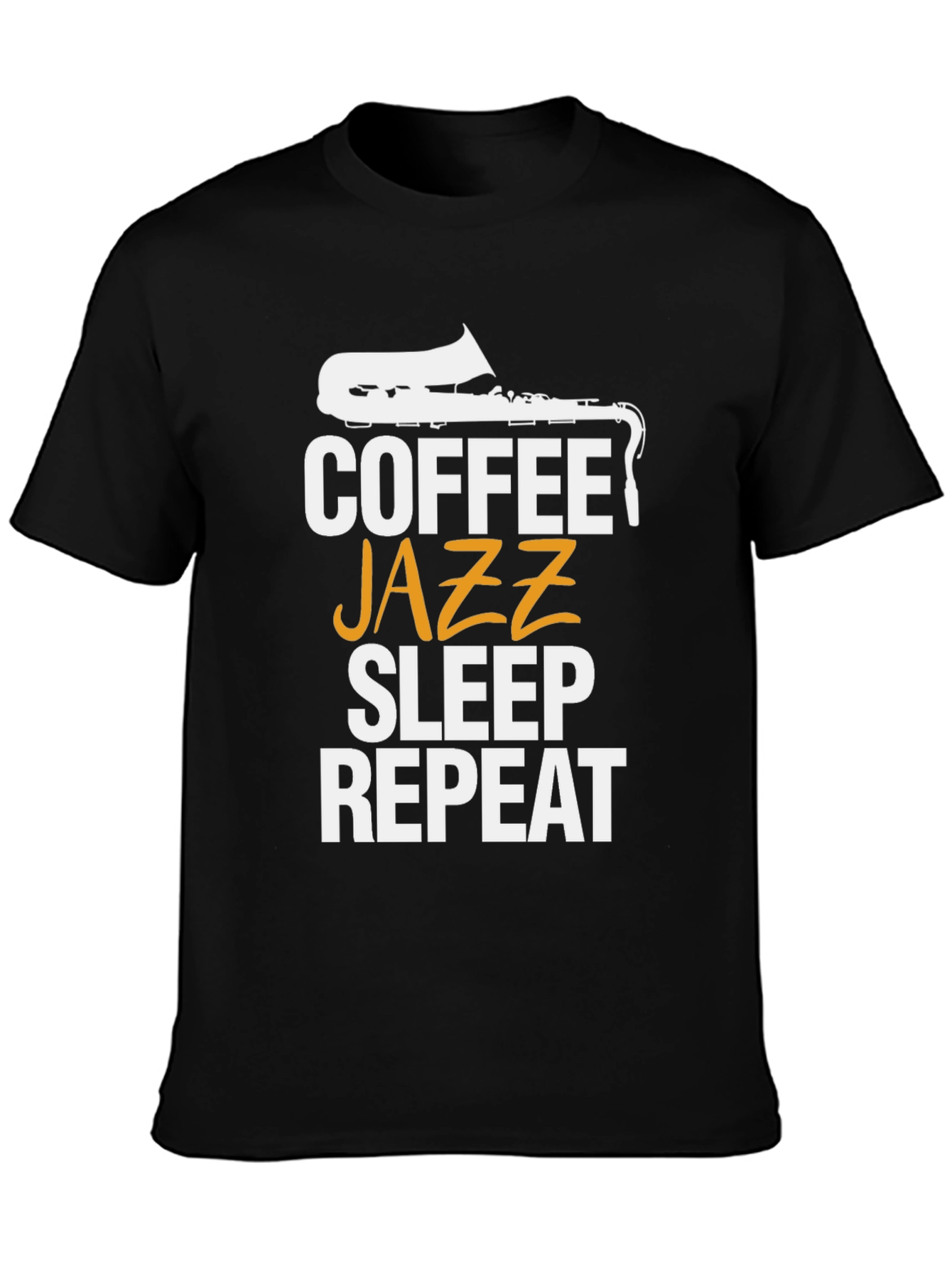 Coffee Jazz Sleep Repeat Graphic Tee