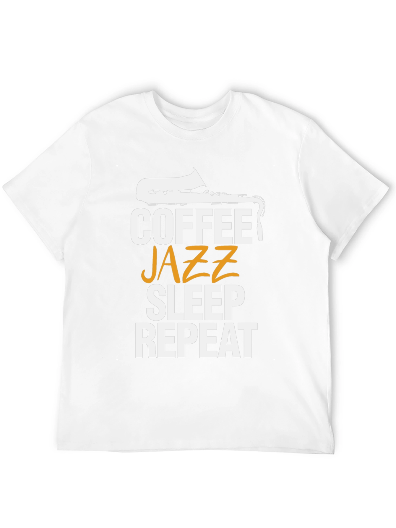 Coffee Jazz Sleep Repeat Graphic Tee