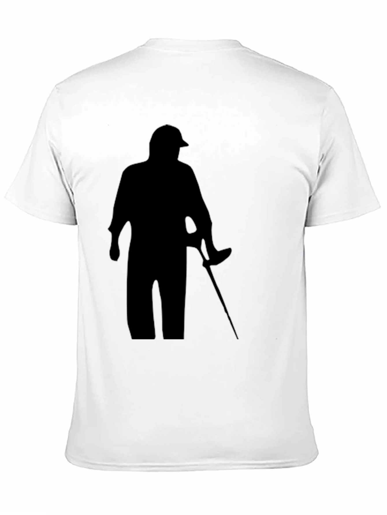 Silhouette Golfer Black T-Shirt