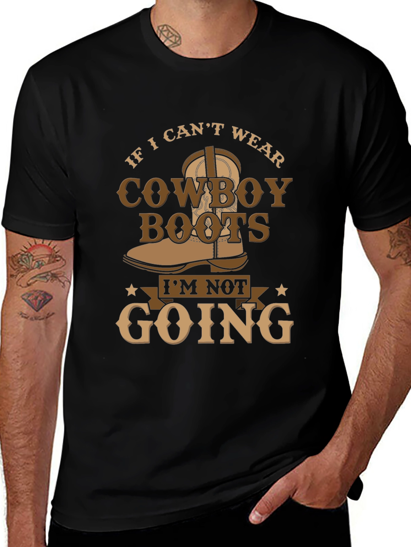 Cowboy Boots Graphic Tee - Western Style