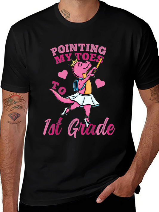 Dino Ballerina 1st Grade T-Shirt