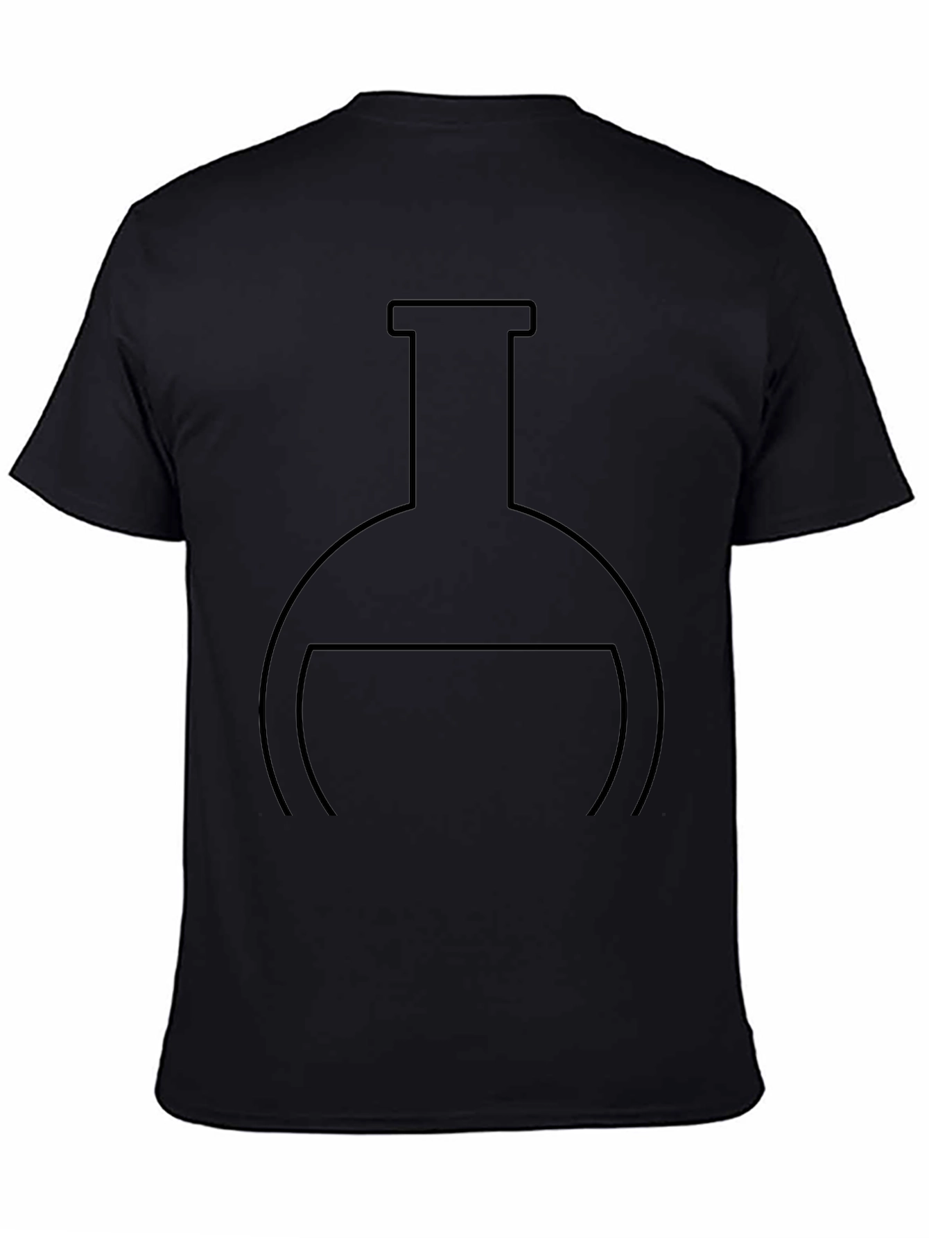 Science Flask Graphic T-Shirt - Black