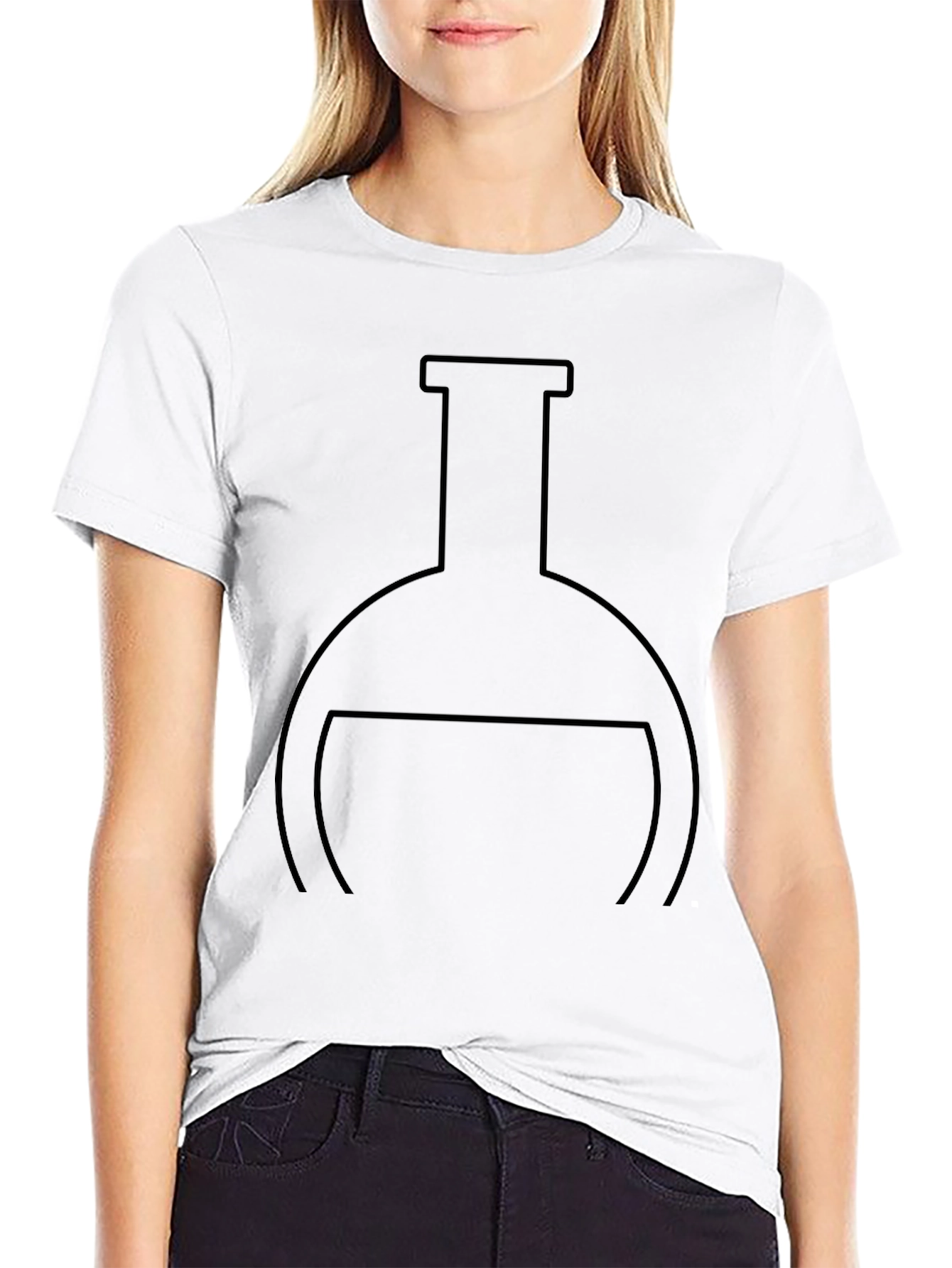 Science Flask Graphic T-Shirt - Black