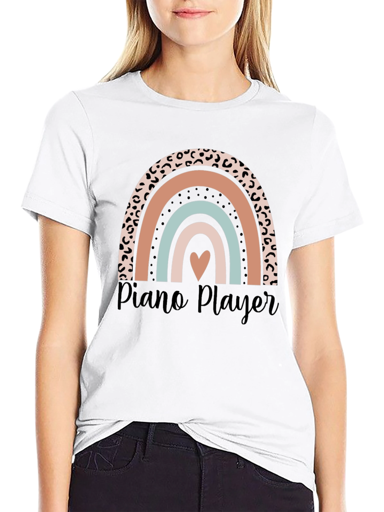 Piano Player Rainbow Graphic Tee - Unisex
