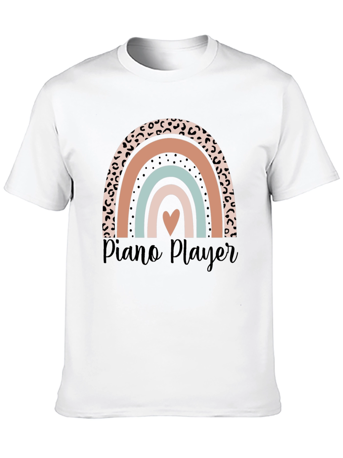 Piano Player Rainbow Graphic Tee - Unisex