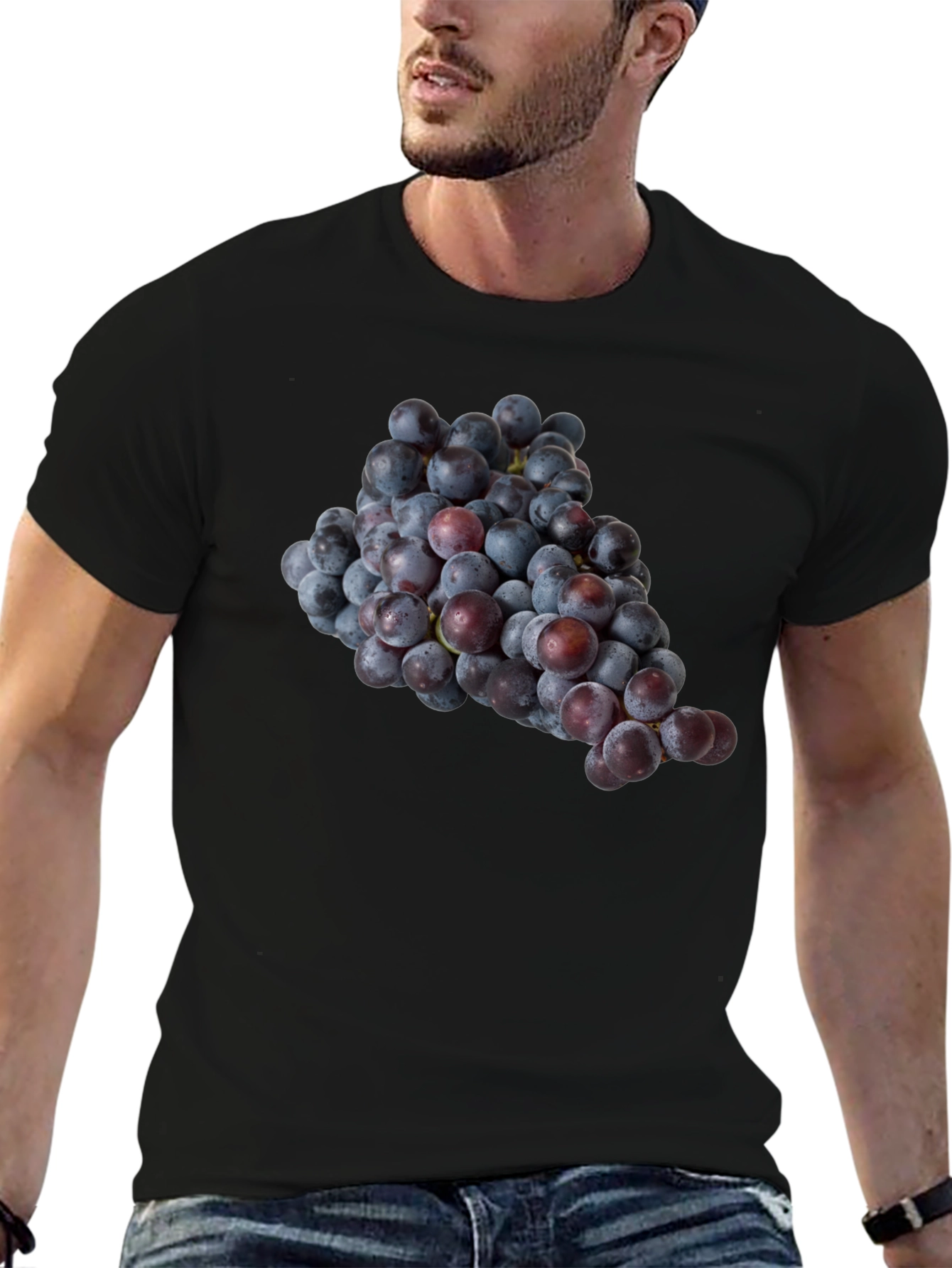 Grapes Graphic Tee - Unique Fruit Design