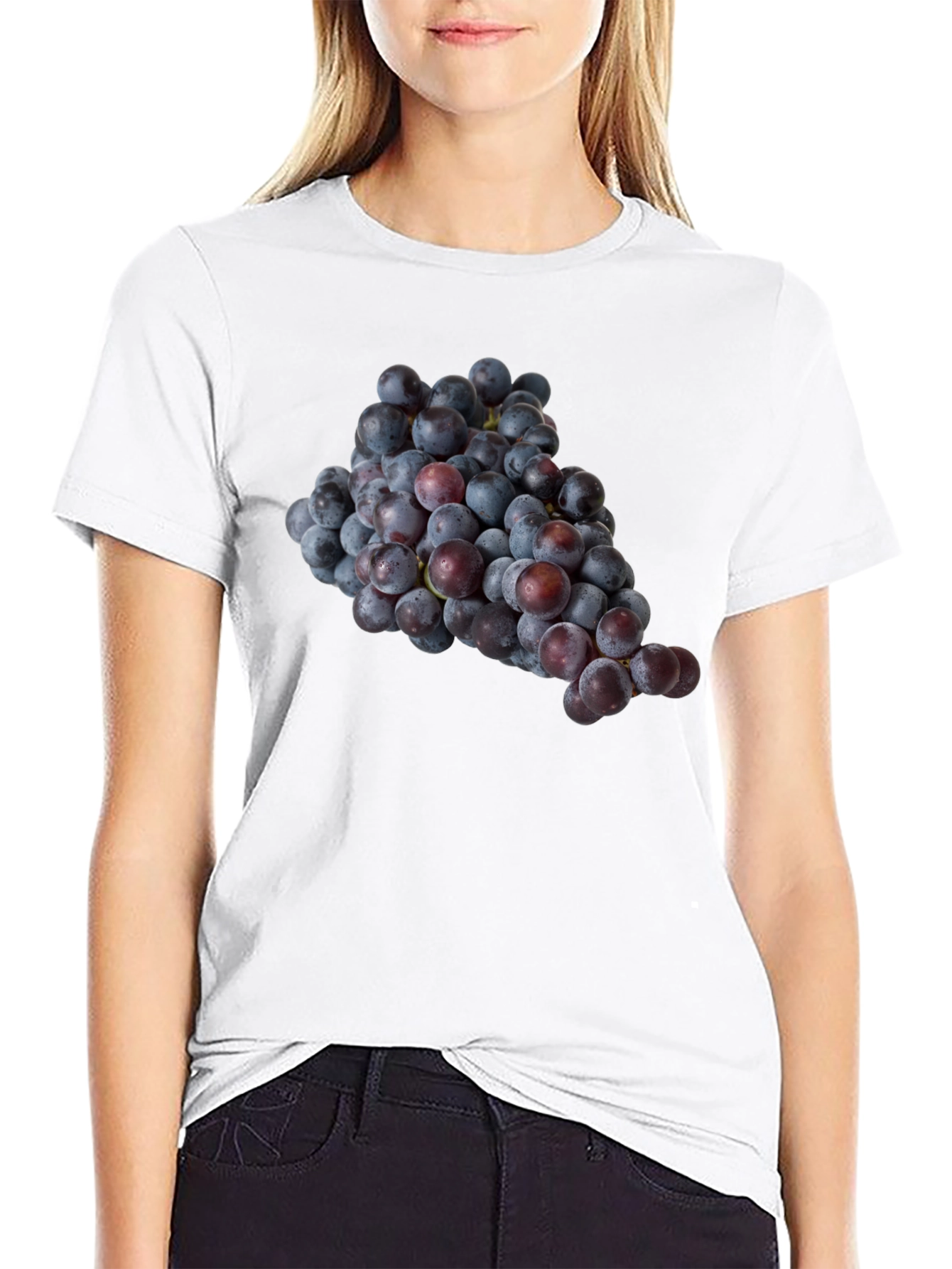 Grapes Graphic Tee - Unique Fruit Design