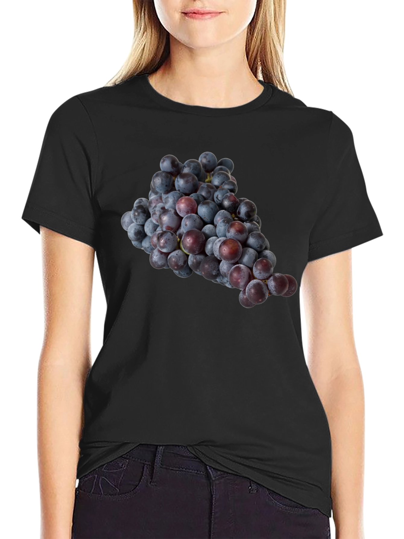 Grapes Graphic Tee - Unique Fruit Design