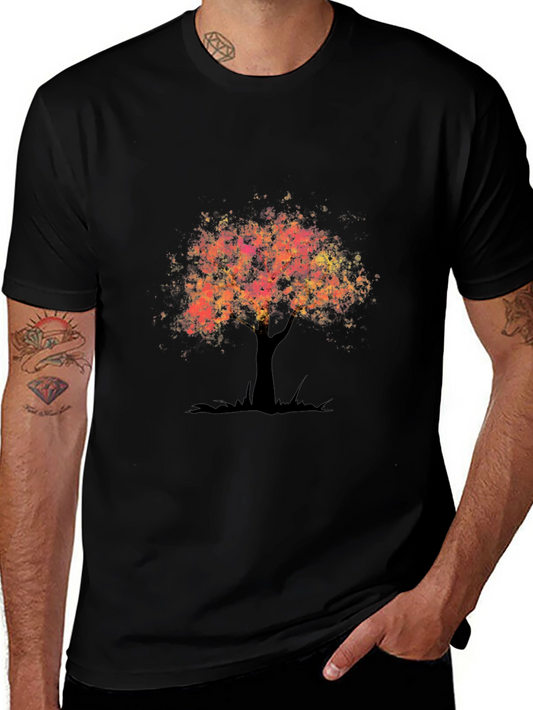 Tree of Life Graphic Tee - Black Casual Shirt