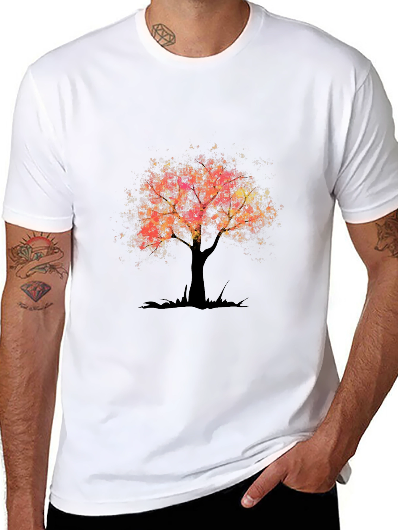 Tree of Life Graphic Tee - Black Casual Shirt