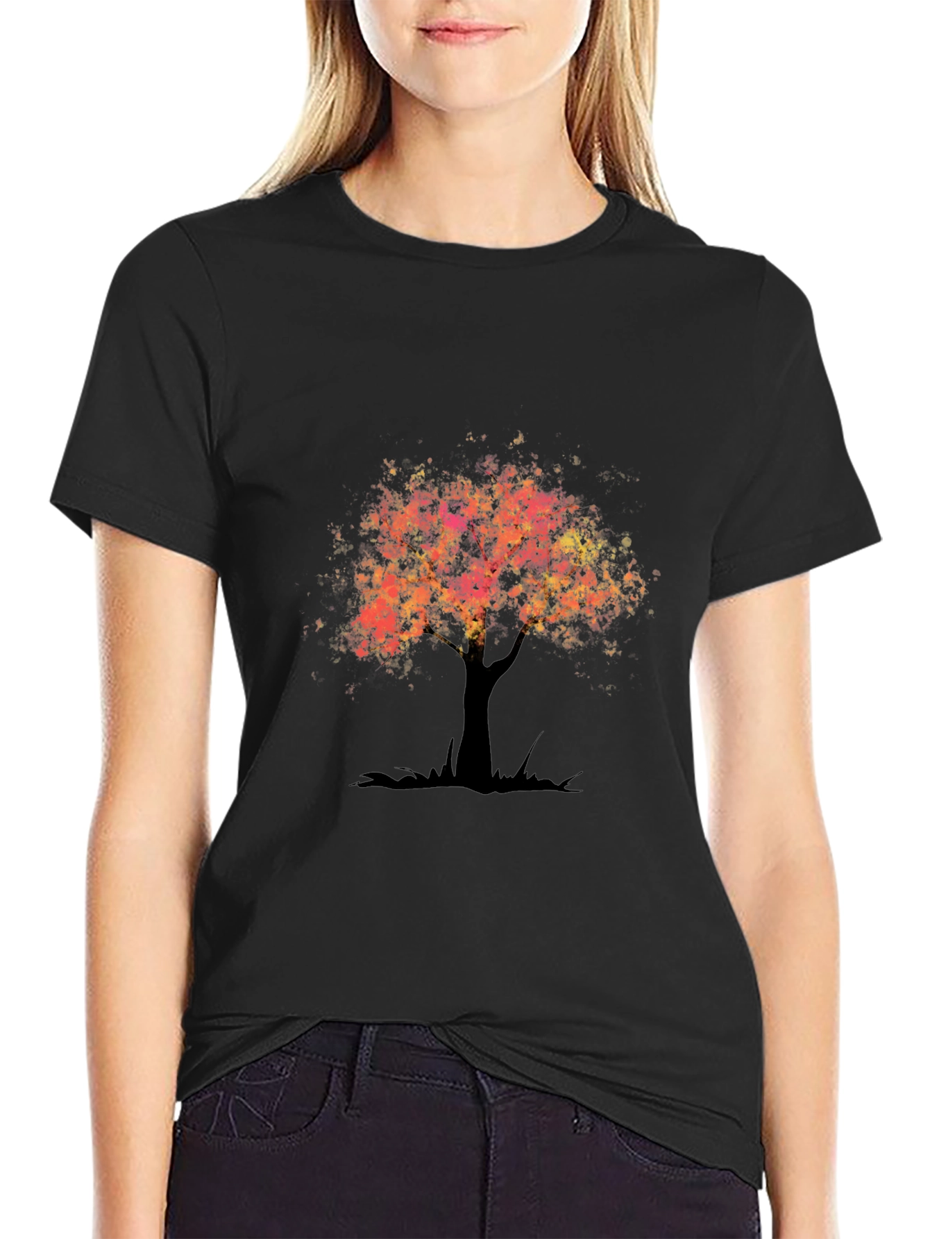 Tree of Life Graphic Tee - Black Casual Shirt