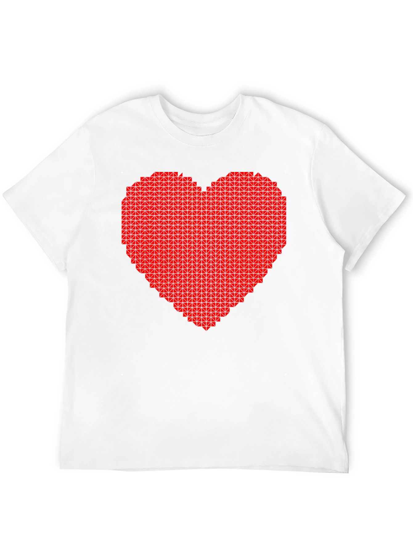 Pixel Heart Graphic T-Shirt - Black