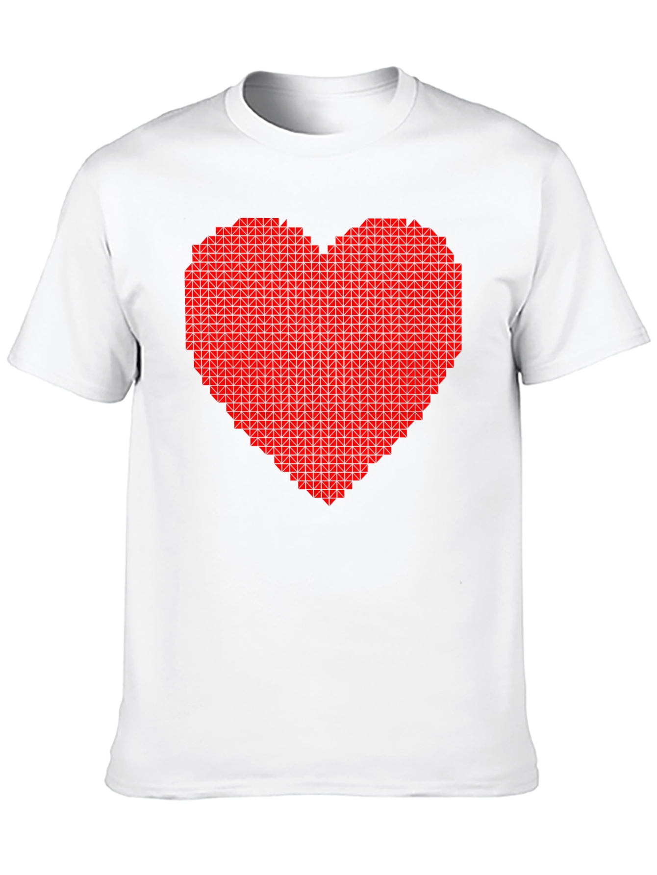 Pixel Heart Graphic T-Shirt - Black