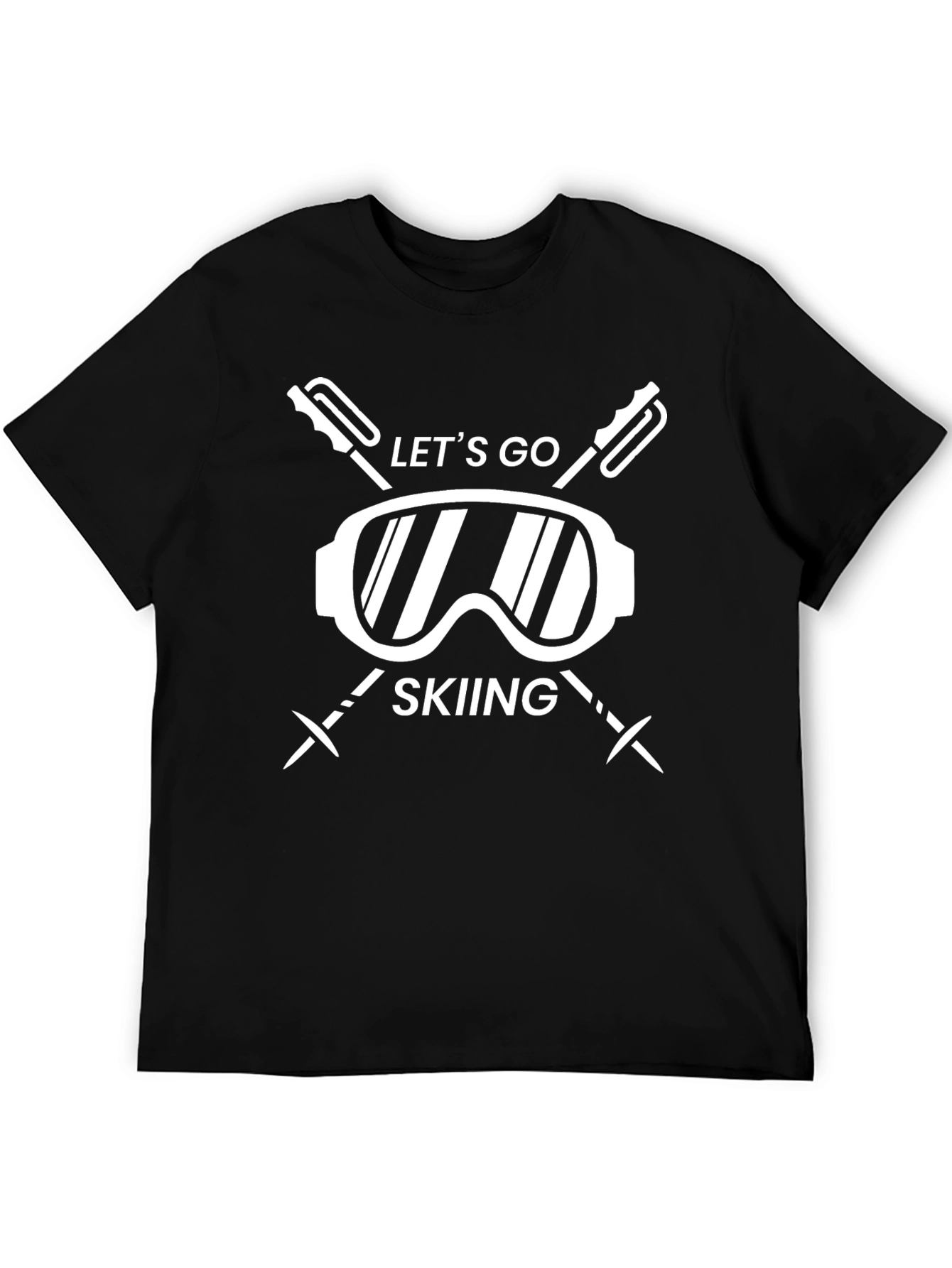 Lets Go Skiing Graphic T-Shirt