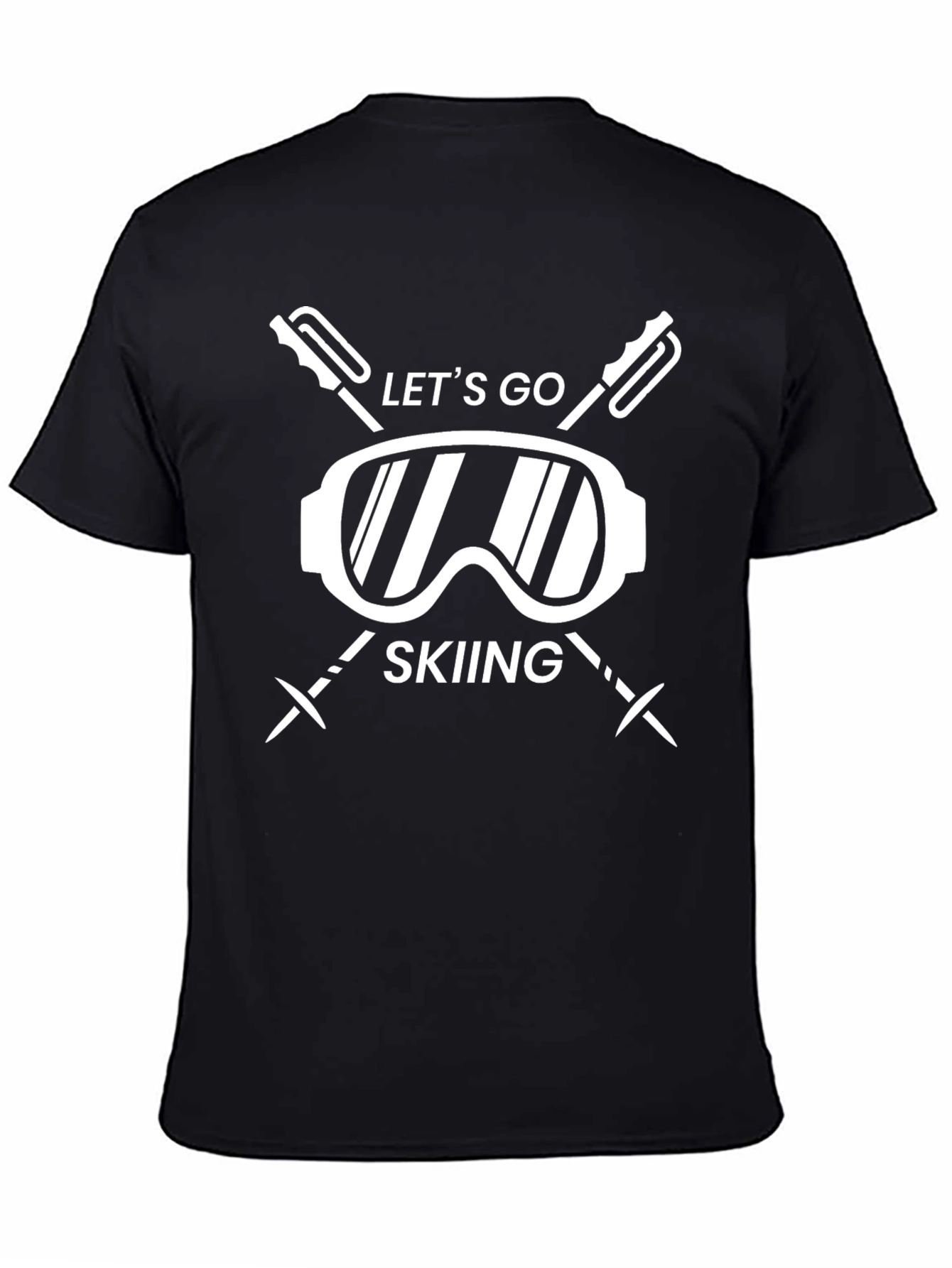 Lets Go Skiing Graphic T-Shirt