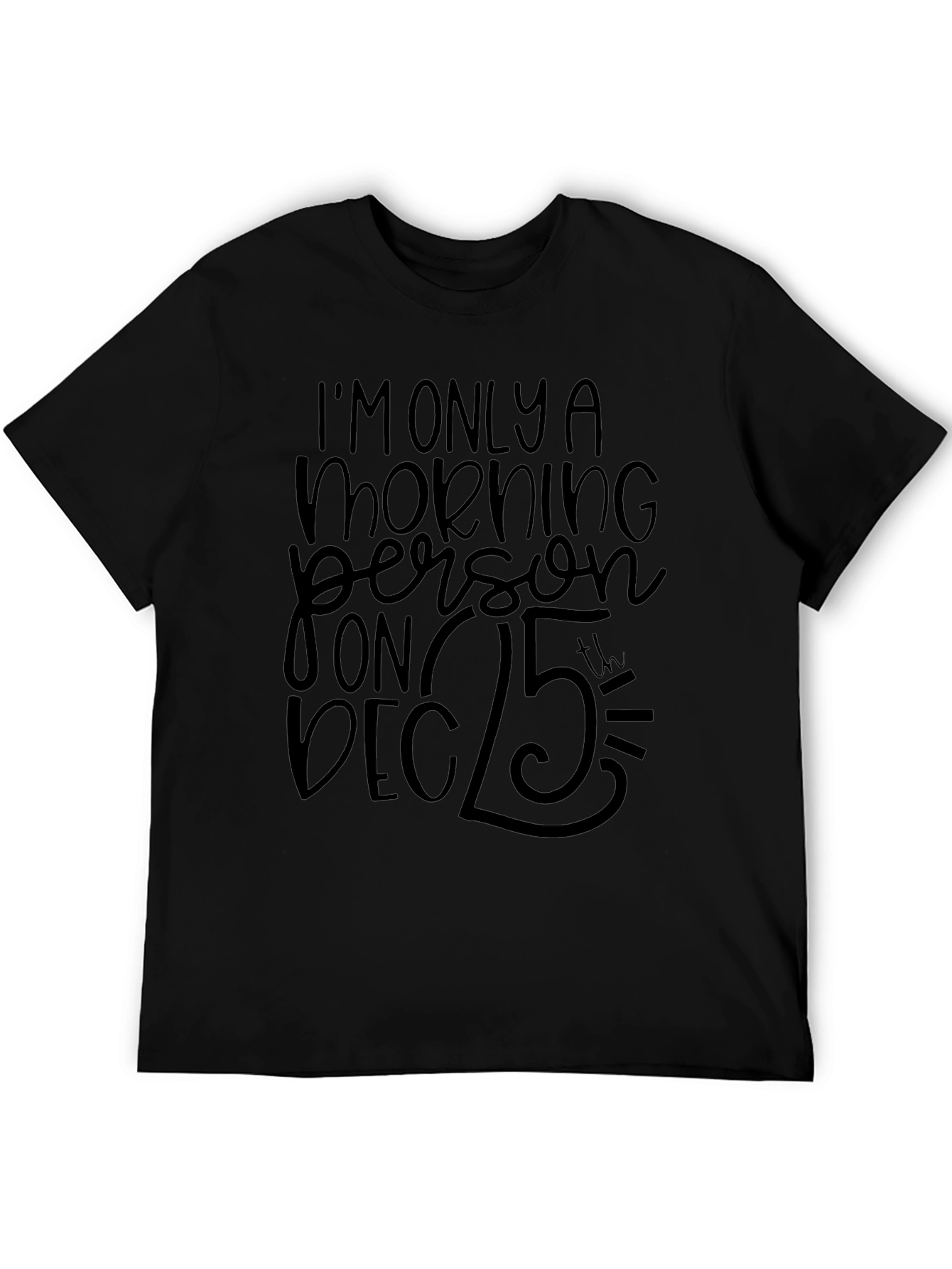 Funny Christmas Morning Person Graphic T-Shirt
