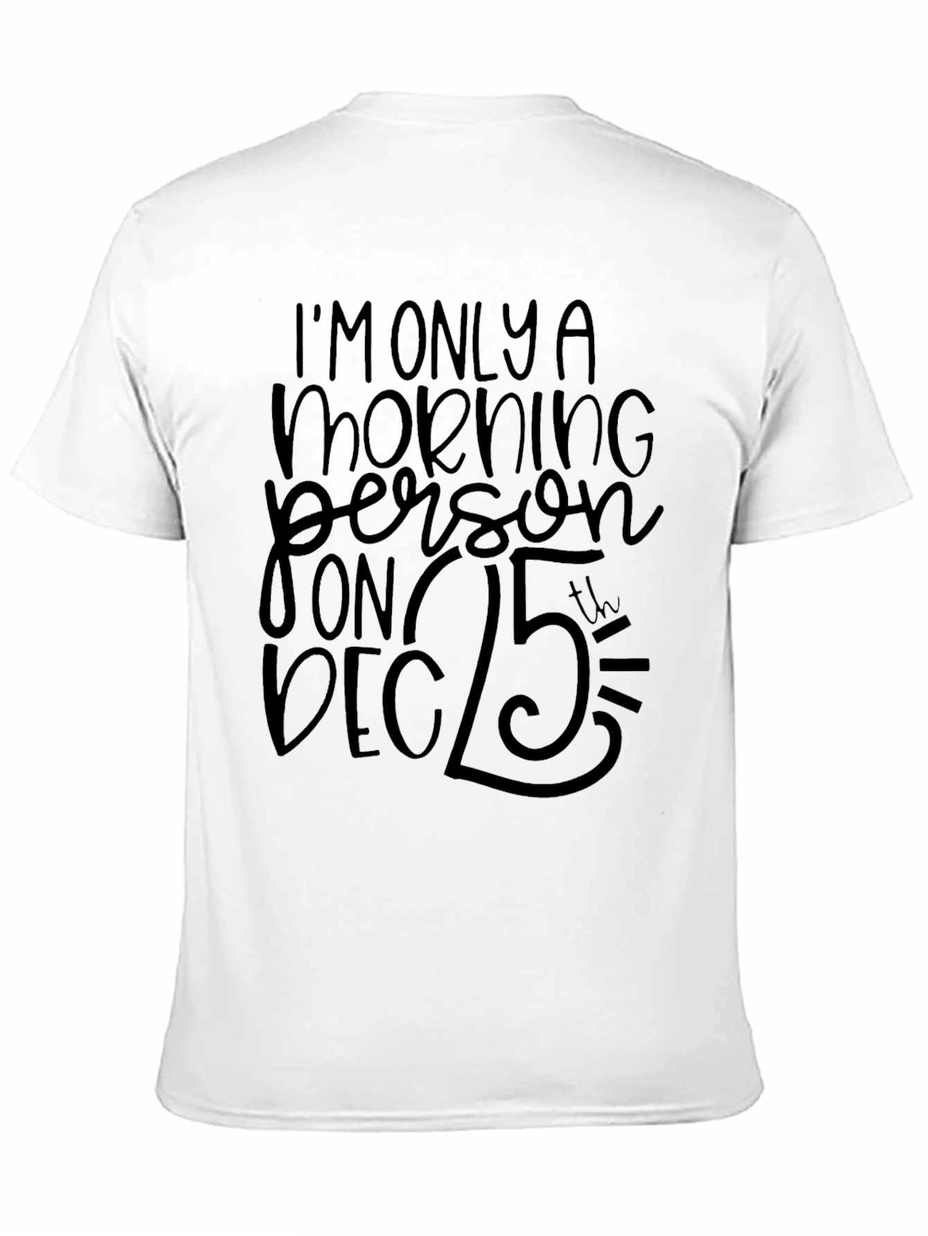 Funny Christmas Morning Person Graphic T-Shirt
