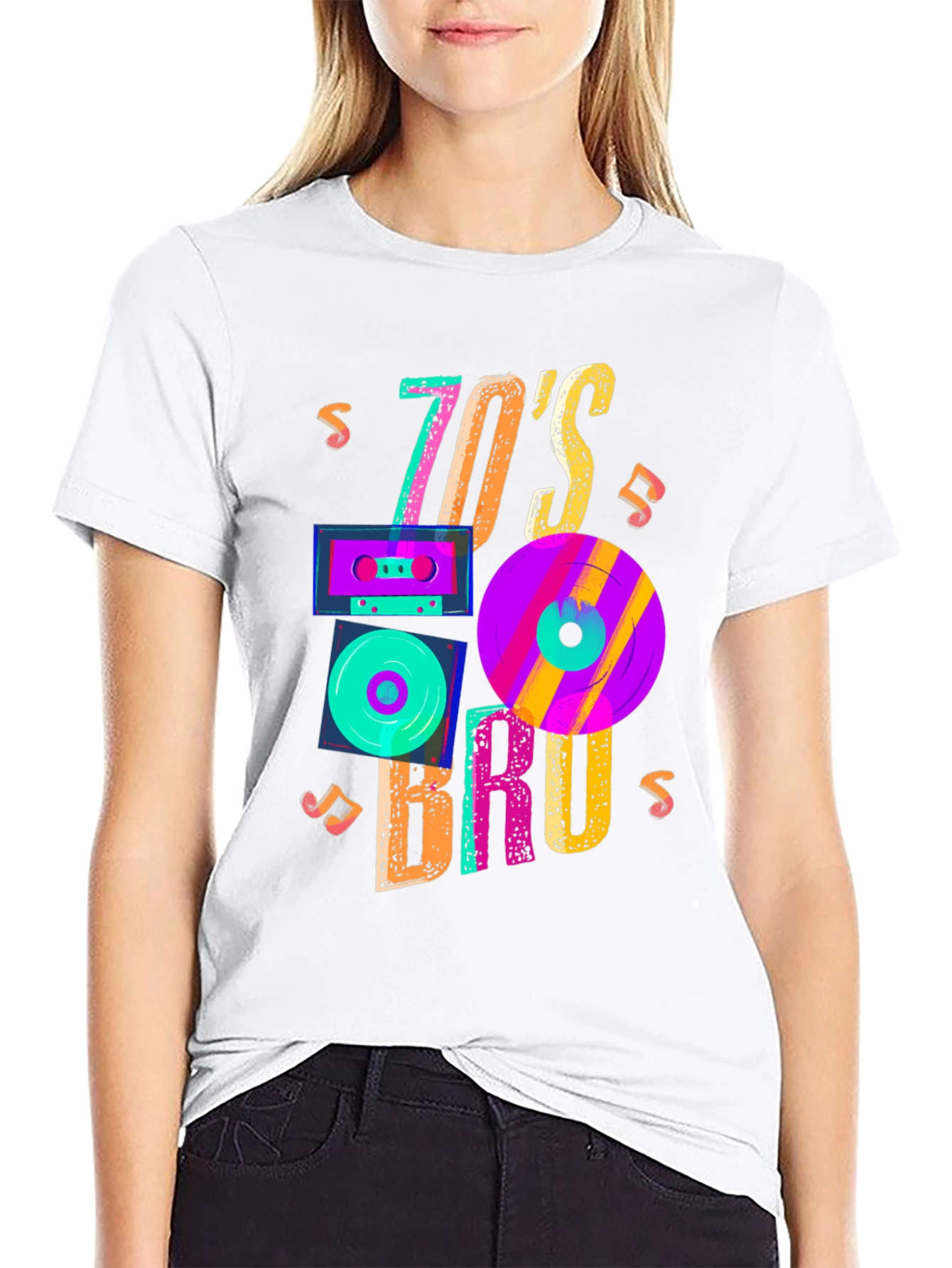 70s Bruh Graphic Tee - Retro Style