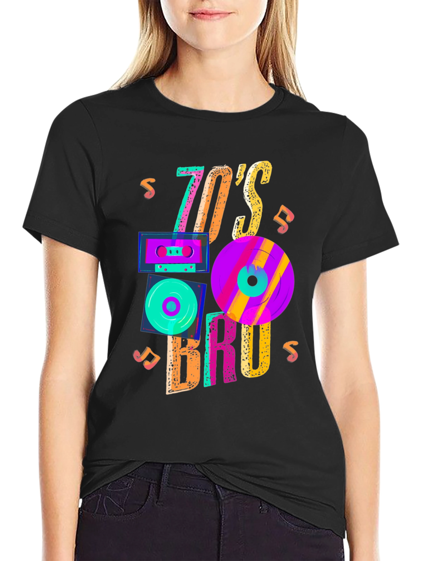 70s Bruh Graphic Tee - Retro Style