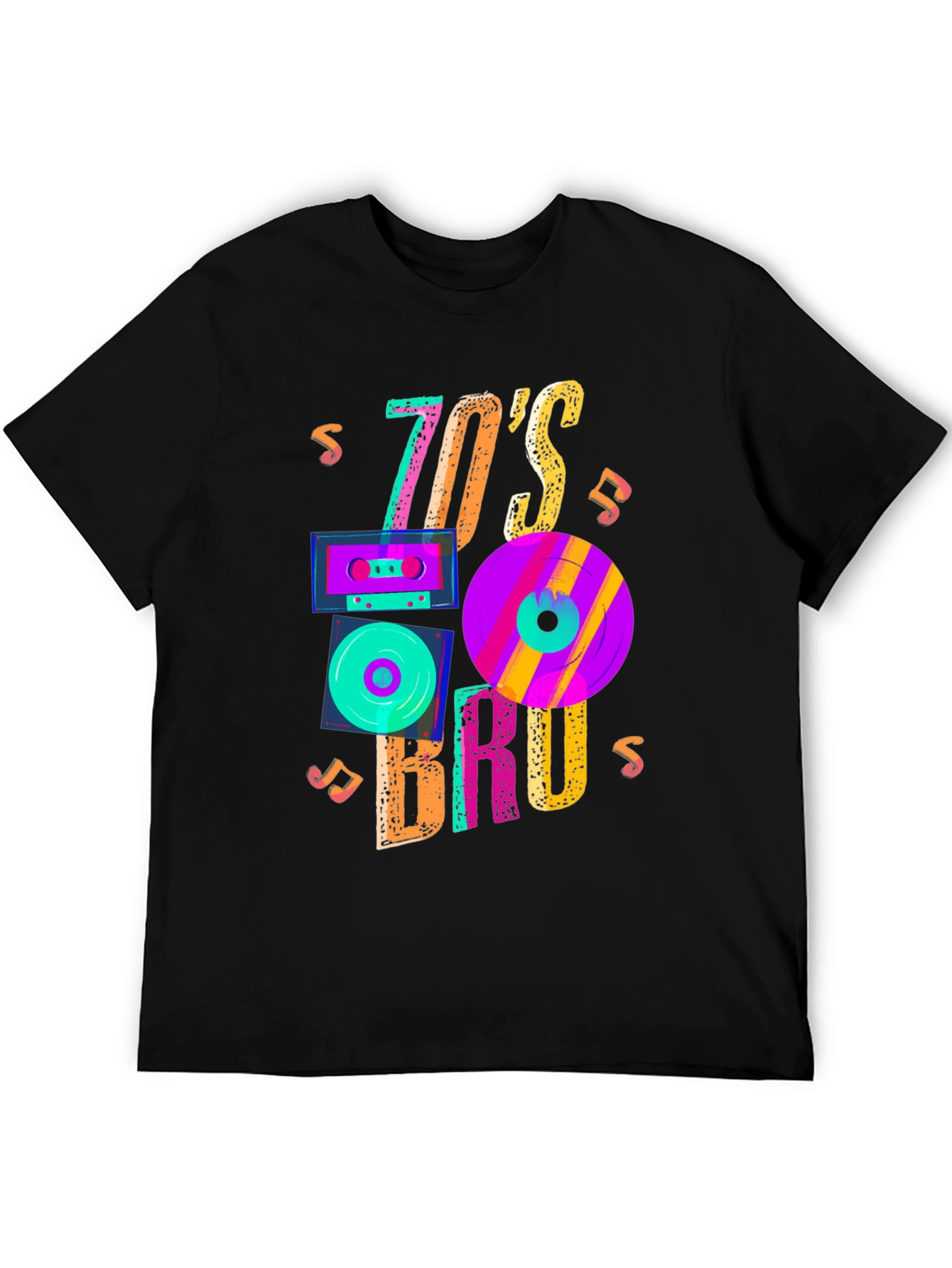 70s Bruh Graphic Tee - Retro Style