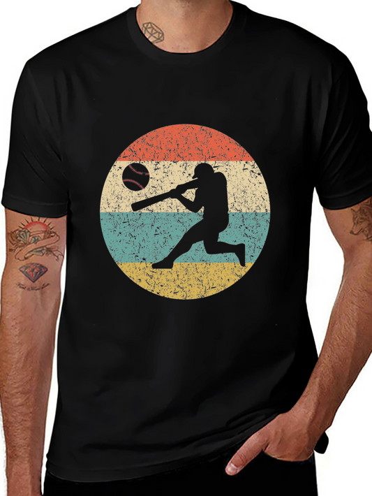 Vintage Baseball Player Graphic T-Shirt