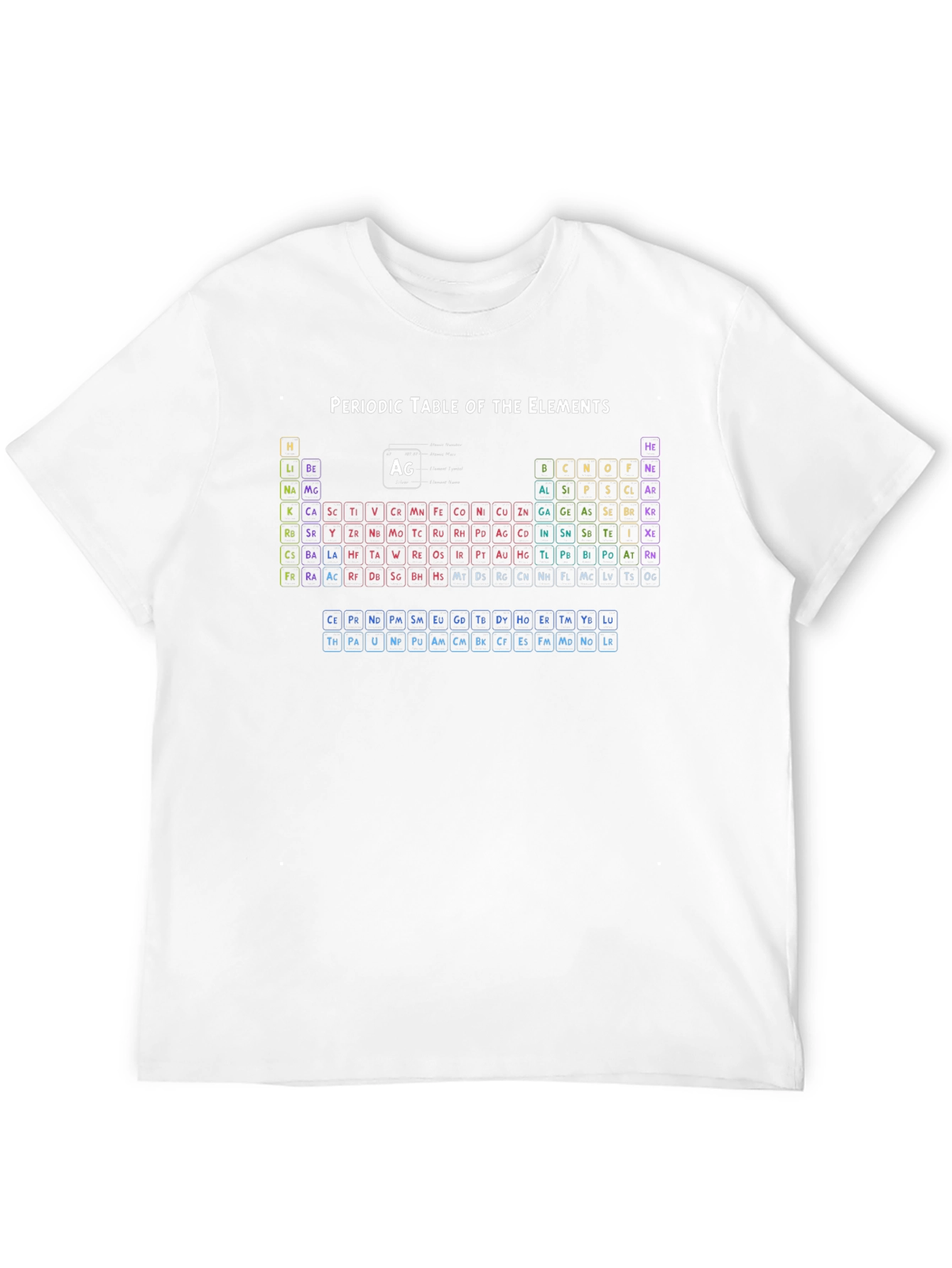 Periodic Table of Elements Black T-Shirt