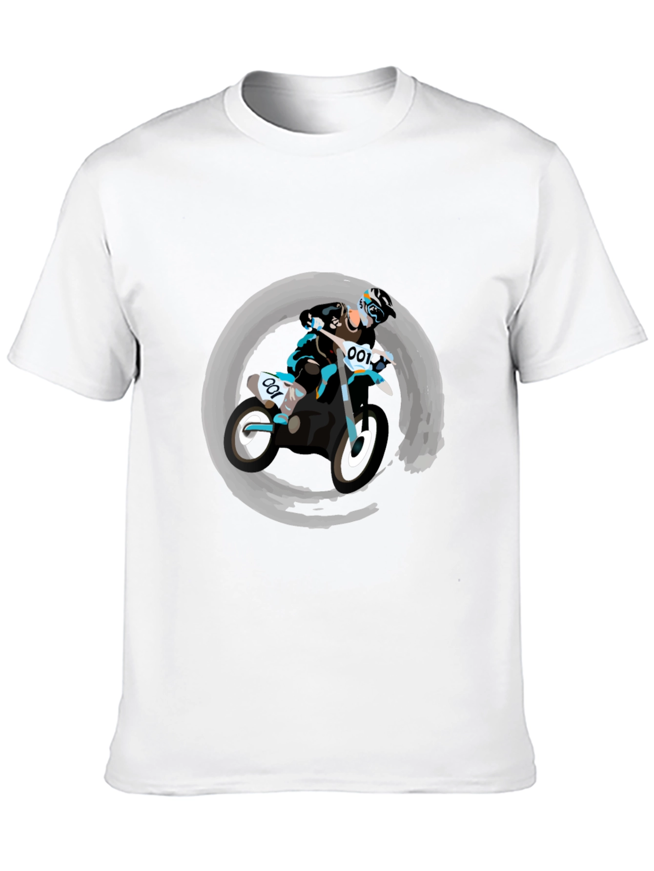Motocross Rider Graphic Tee - Black