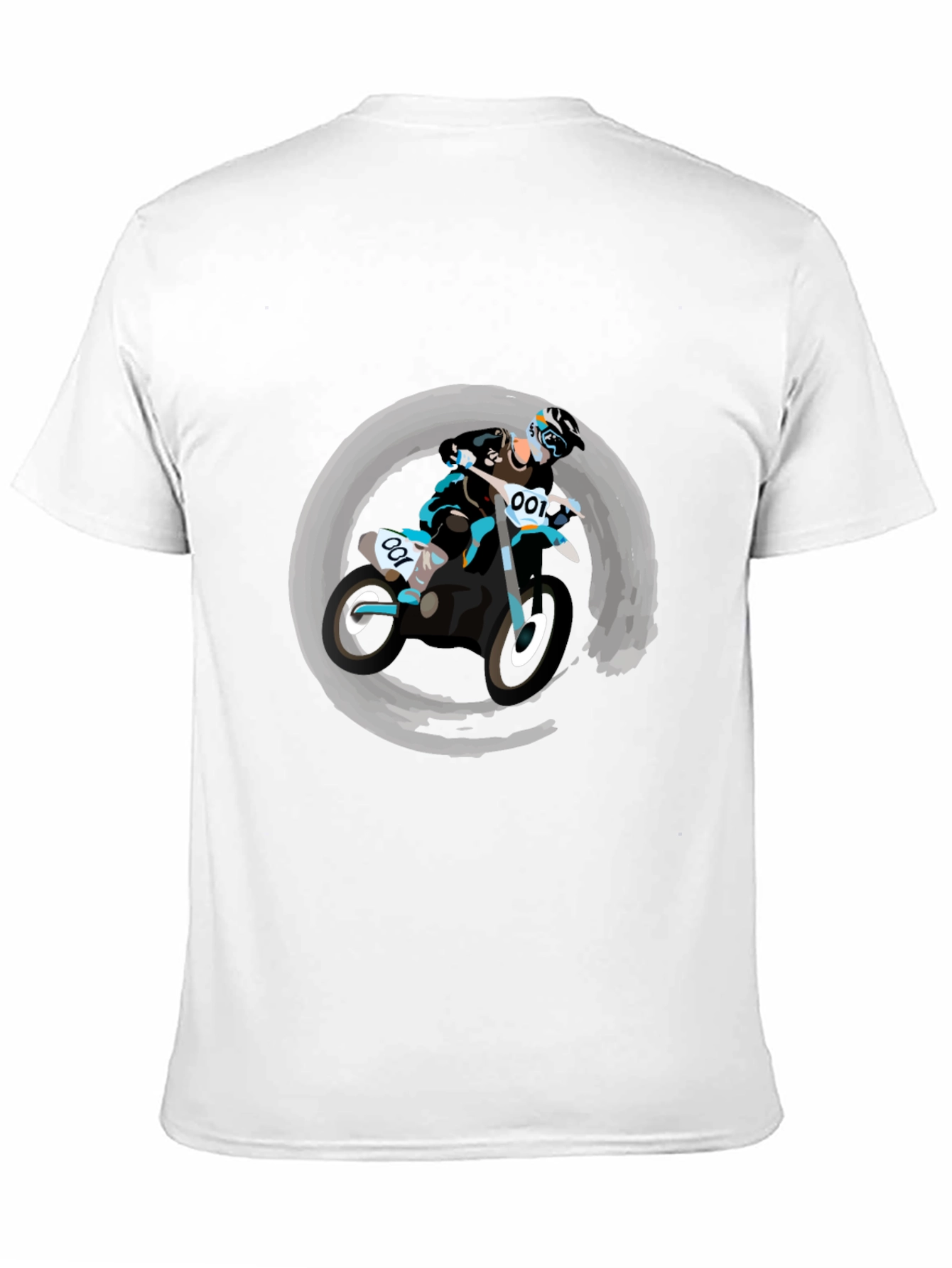 Motocross Rider Graphic Tee - Black